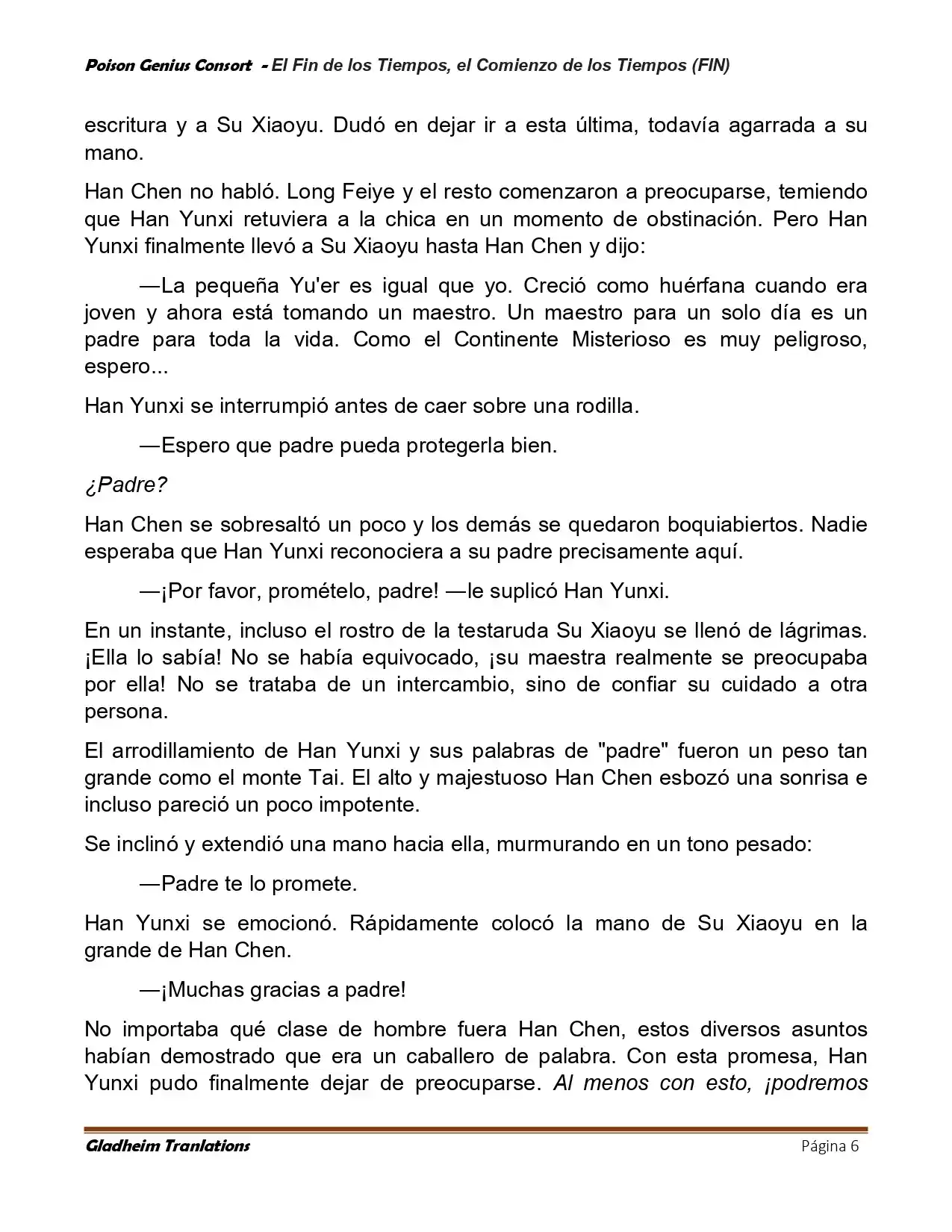 Poison Genious Consort (Novela) - Capítulo 430 - Página 6 - LectorTMOo