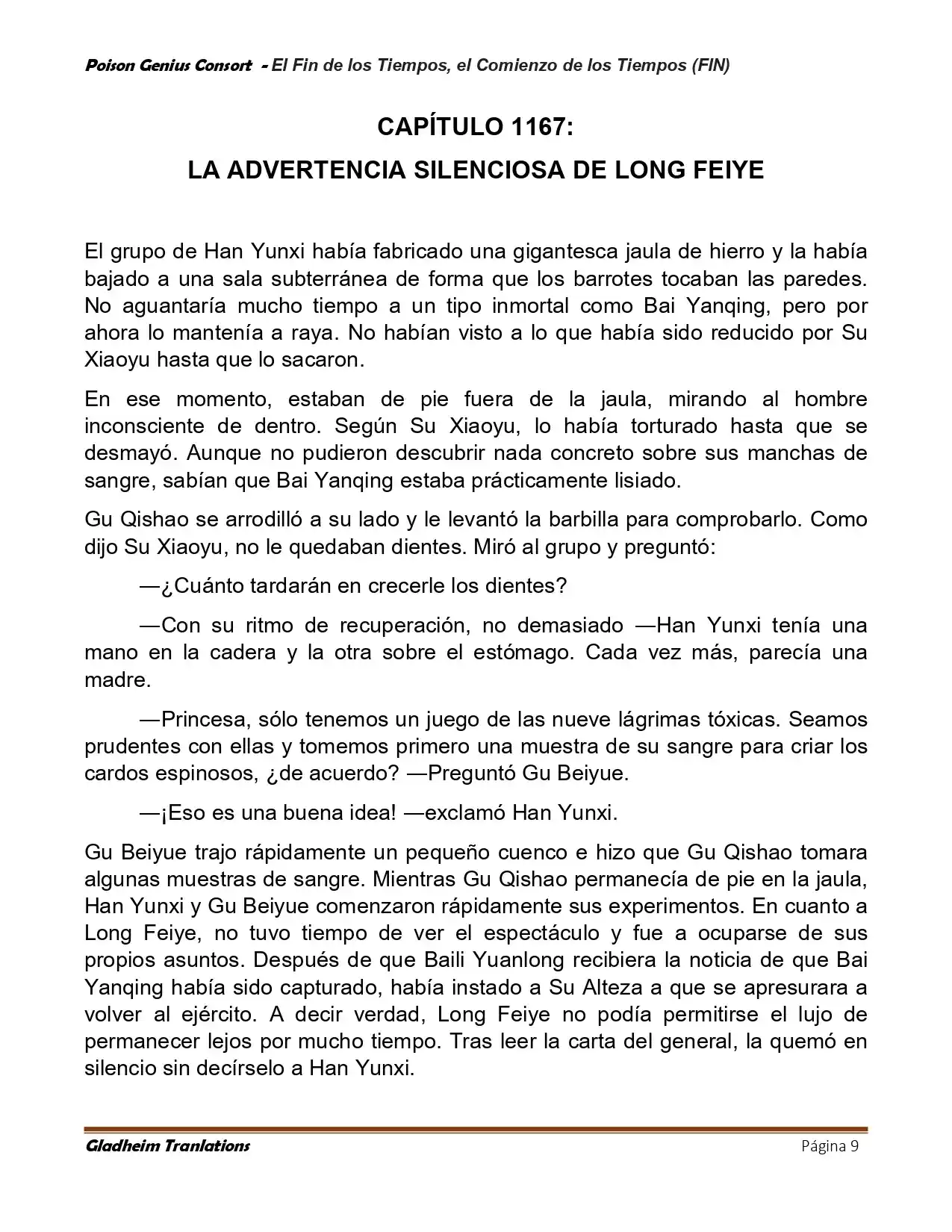 Poison Genious Consort (Novela) - Capítulo 430 - Página 9 - LectorTMOo