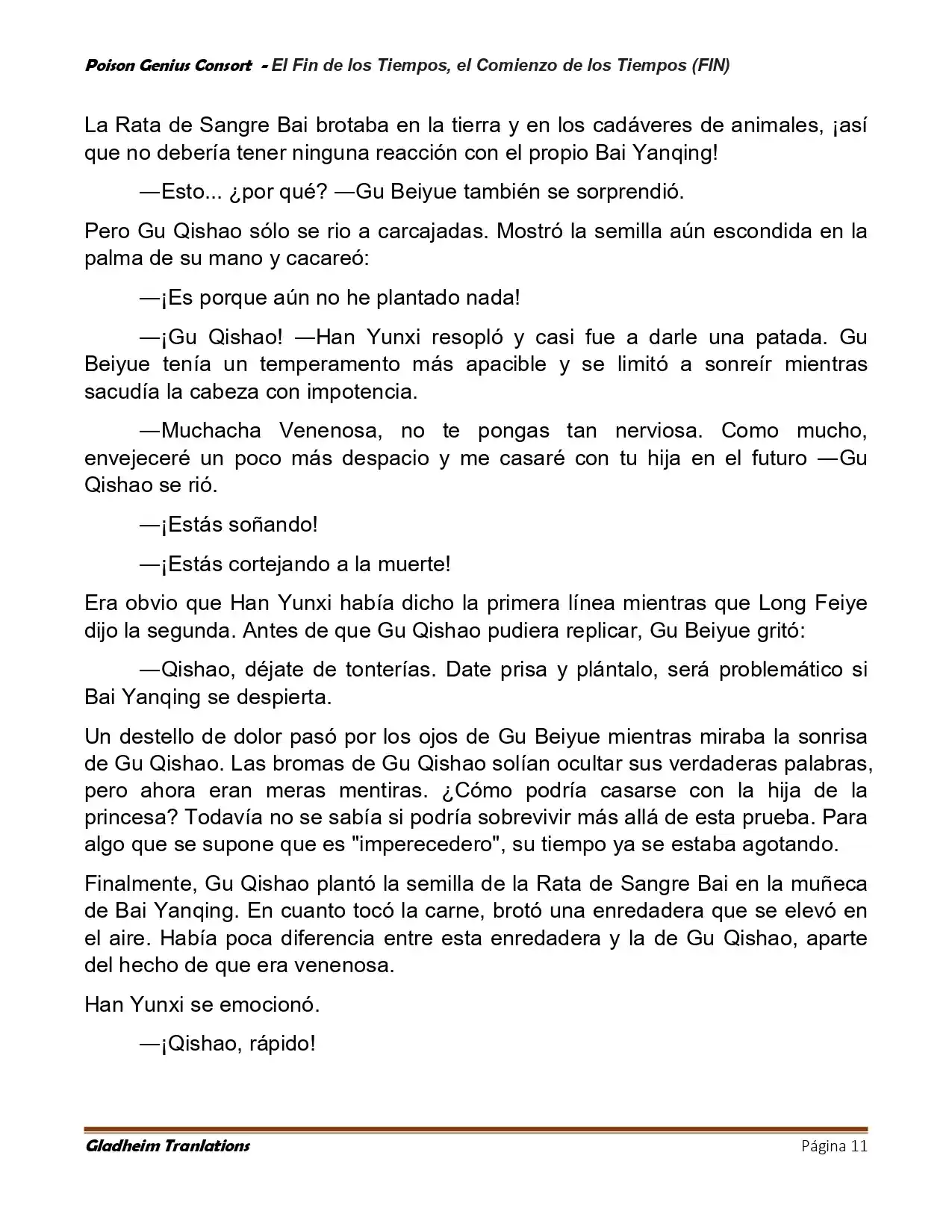 Poison Genious Consort (Novela) - Capítulo 430 - Página 11 - LectorTMOo