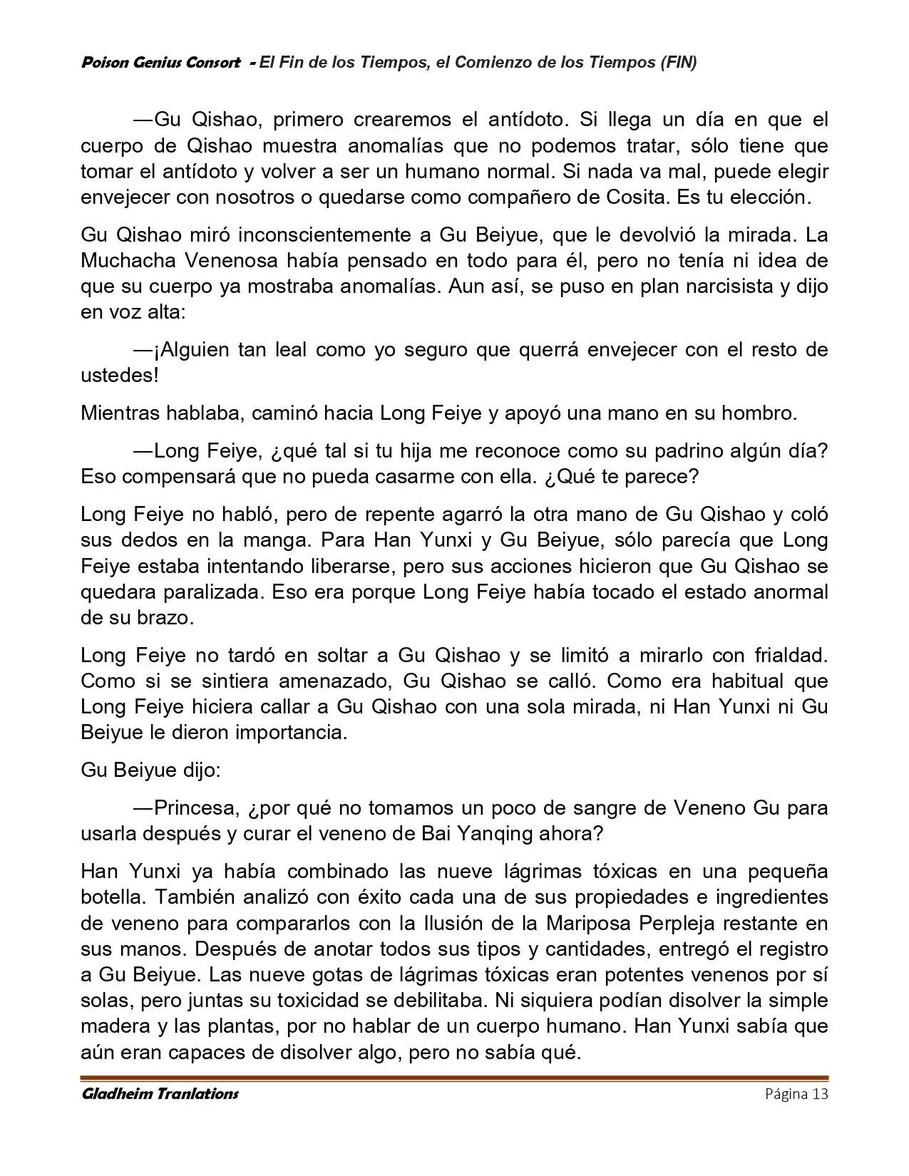 Poison Genious Consort (Novela) - Capítulo 430 - Página 13 - LectorTMOo