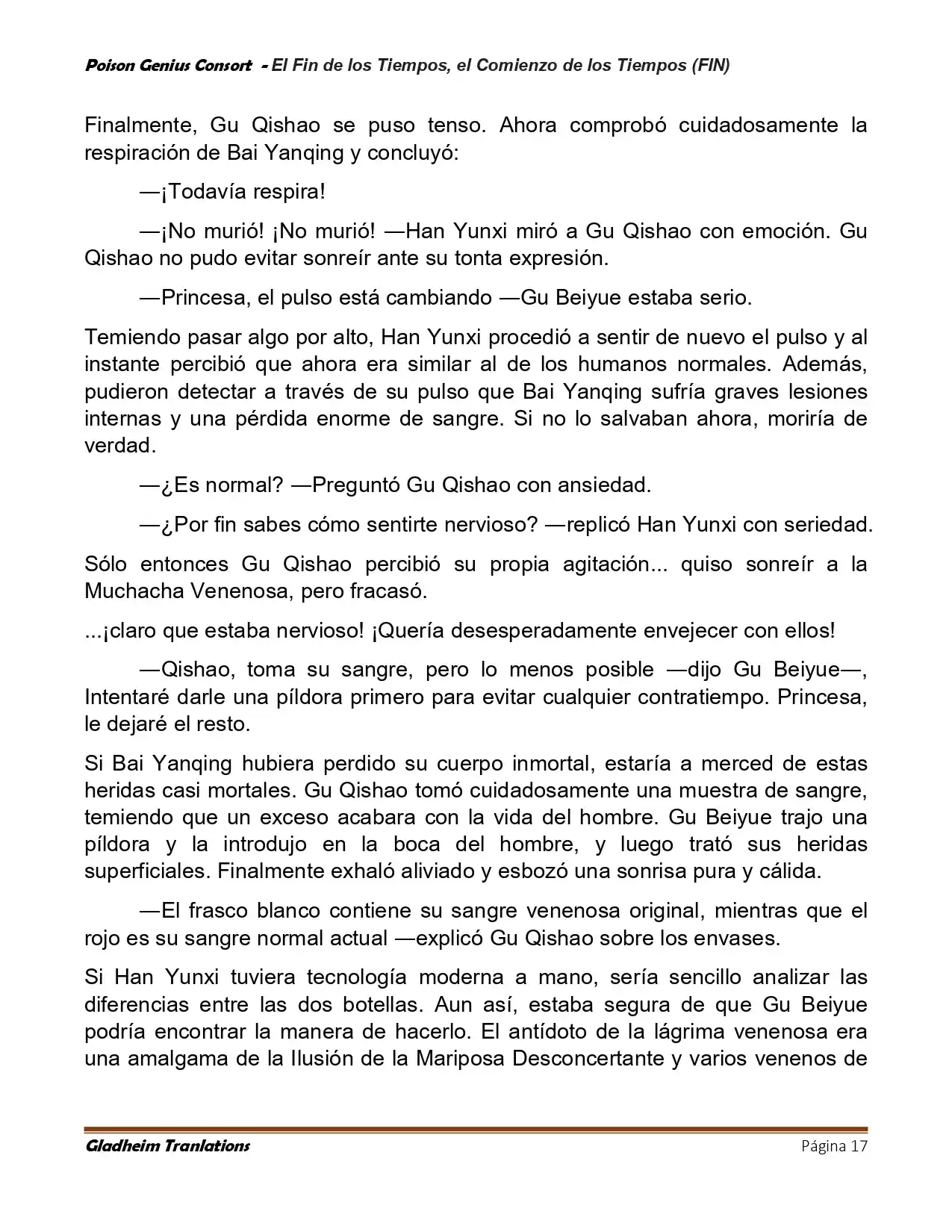 Poison Genious Consort (Novela) - Capítulo 430 - Página 17 - LectorTMOo