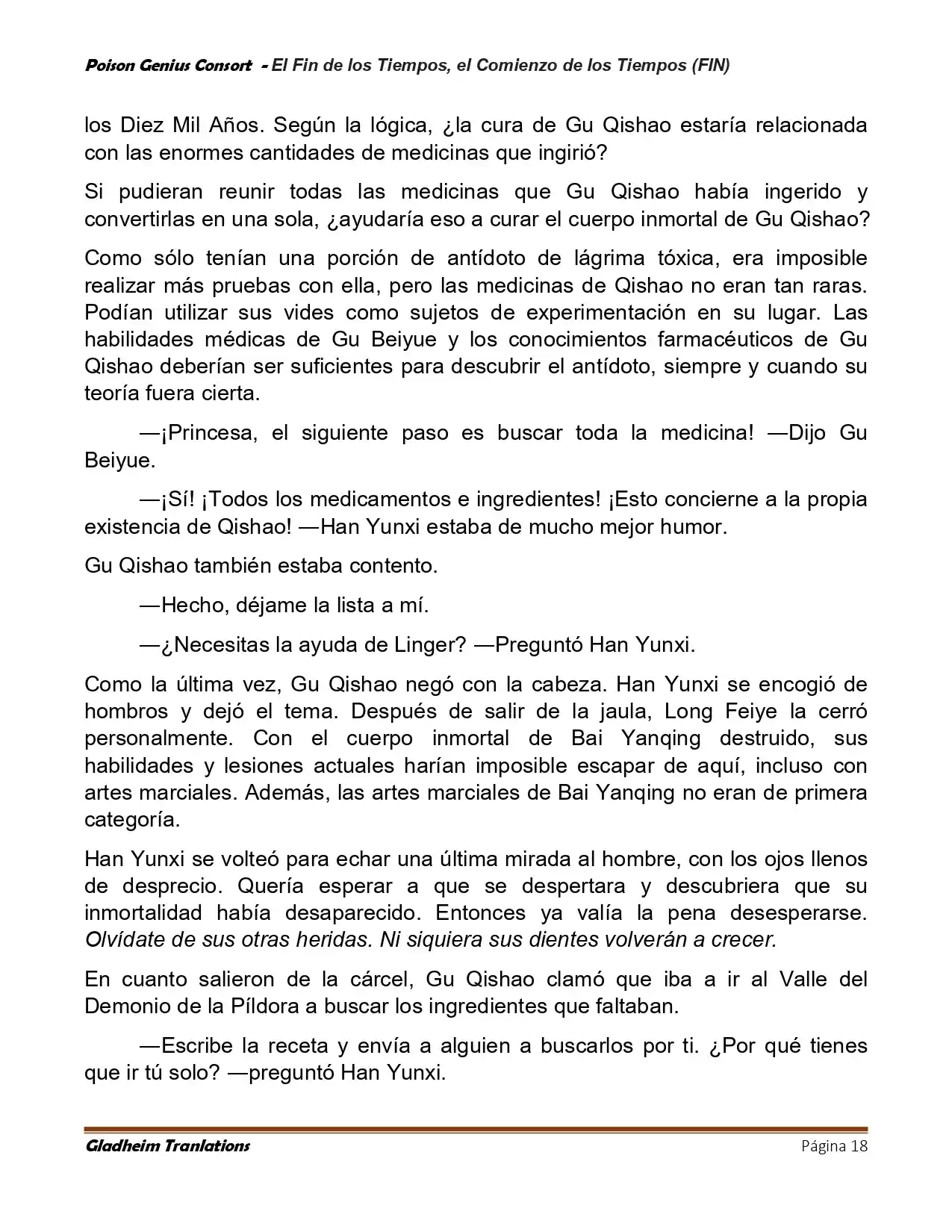 Poison Genious Consort (Novela) - Capítulo 430 - Página 18 - LectorTMOo