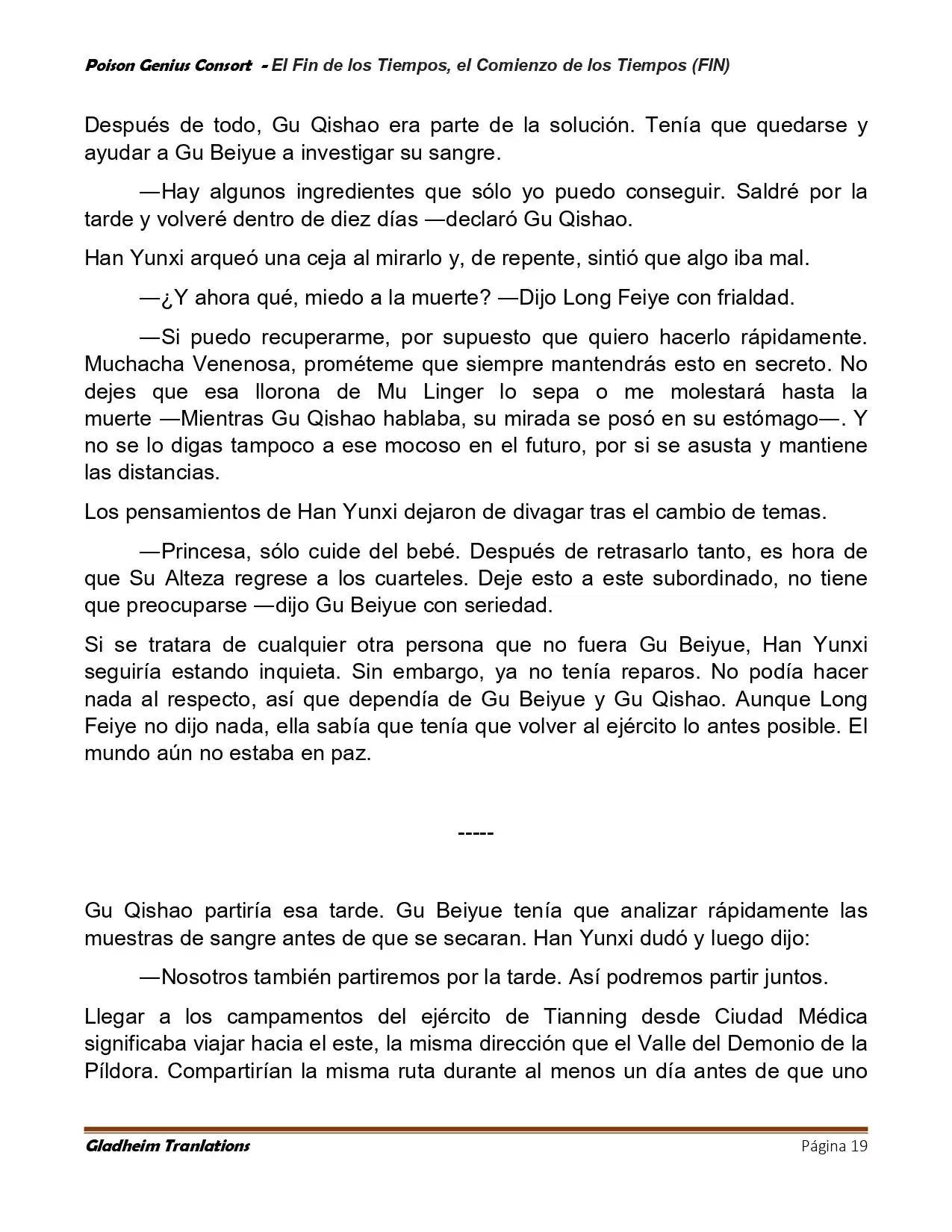 Poison Genious Consort (Novela) - Capítulo 430 - Página 19 - LectorTMOo