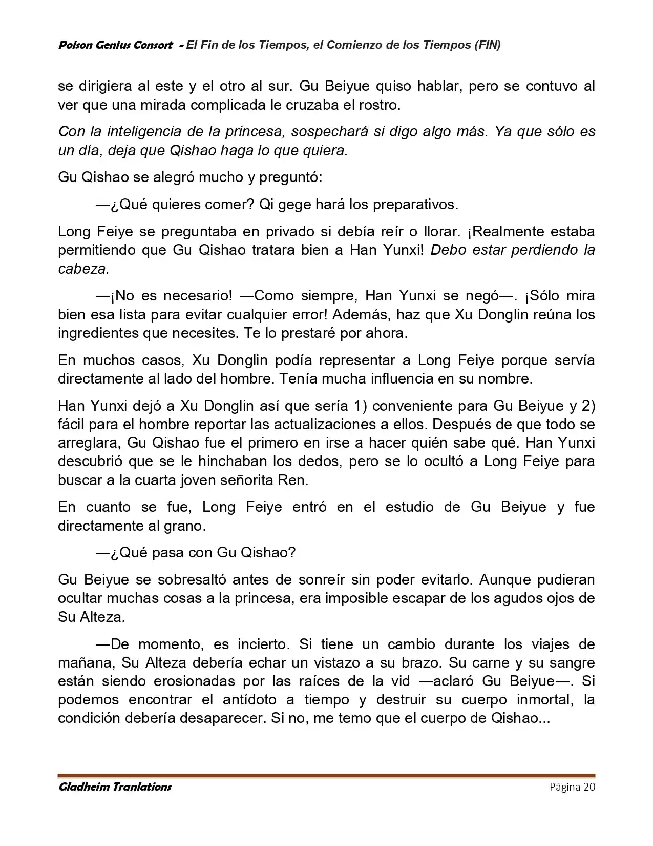 Poison Genious Consort (Novela) - Capítulo 430 - Página 20 - LectorTMOo