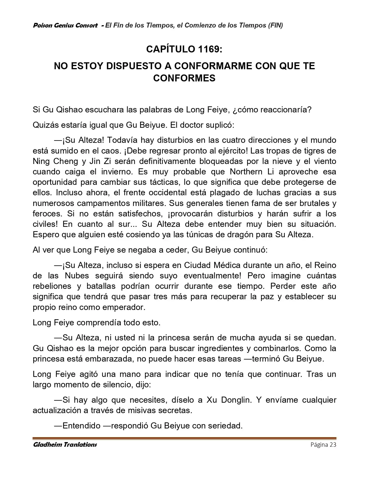 Poison Genious Consort (Novela) - Capítulo 430 - Página 23 - LectorTMOo
