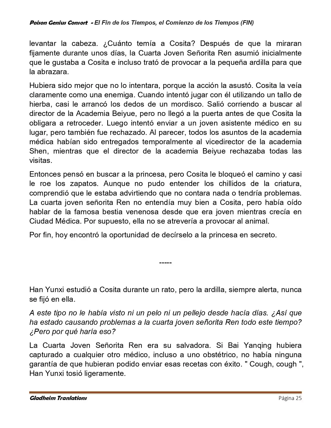 Poison Genious Consort (Novela) - Capítulo 430 - Página 25 - LectorTMOo