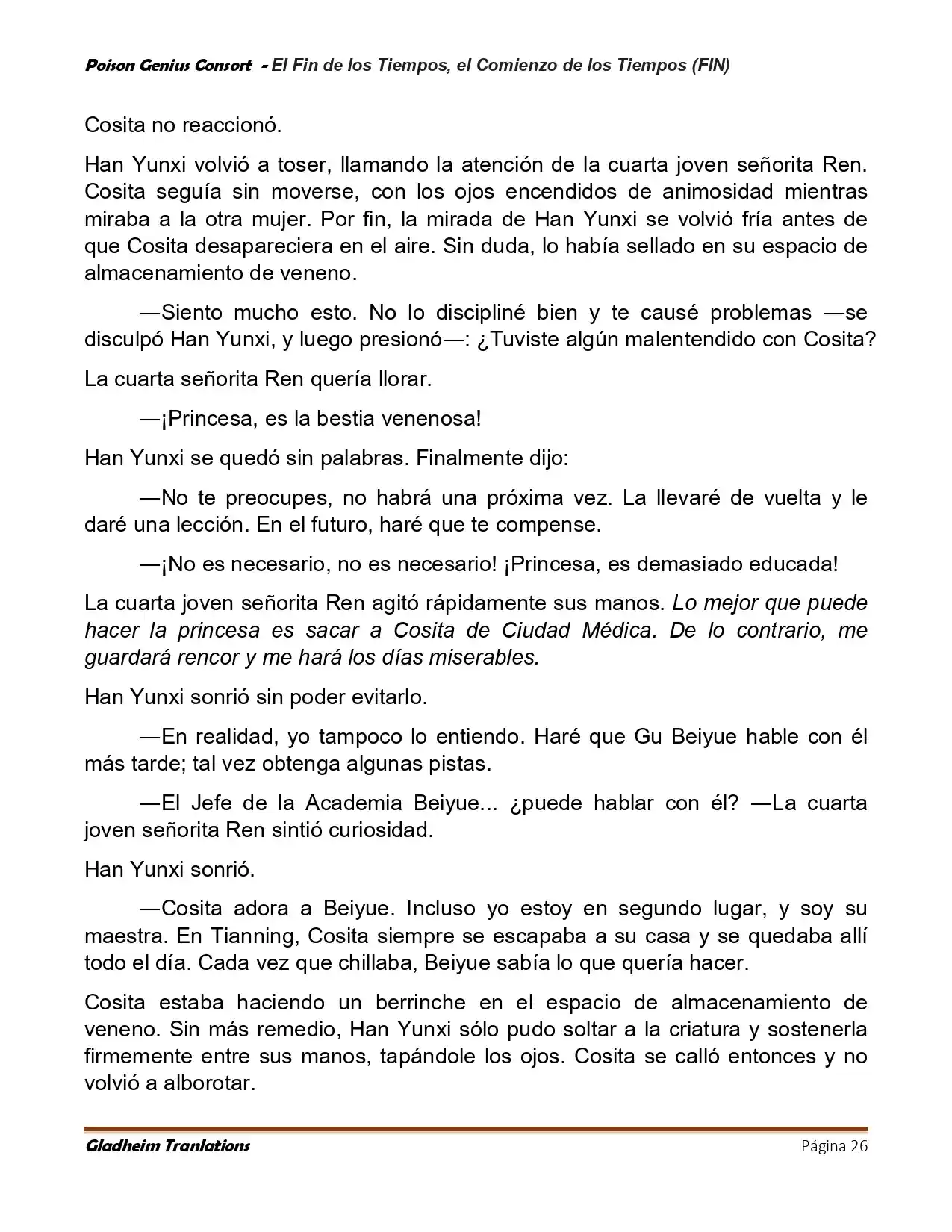 Poison Genious Consort (Novela) - Capítulo 430 - Página 26 - LectorTMOo