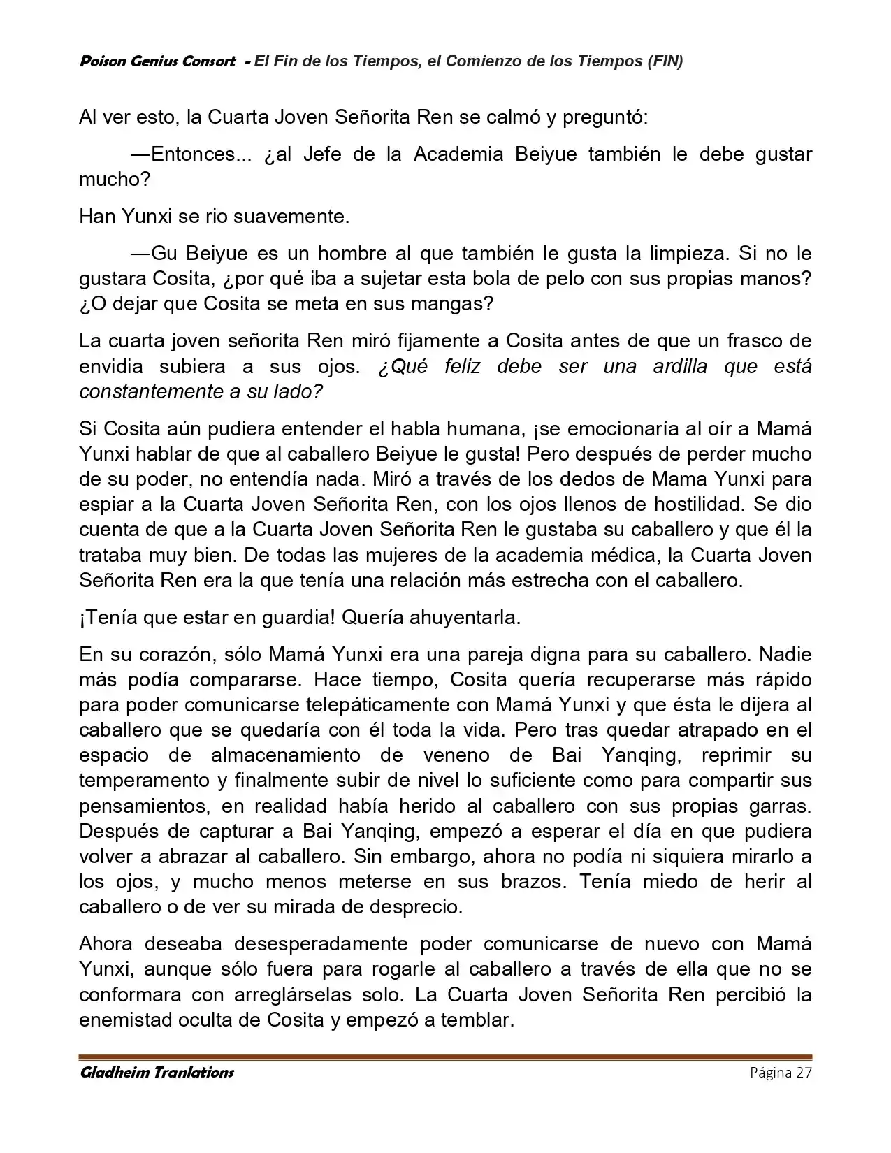 Poison Genious Consort (Novela) - Capítulo 430 - Página 27 - LectorTMOo