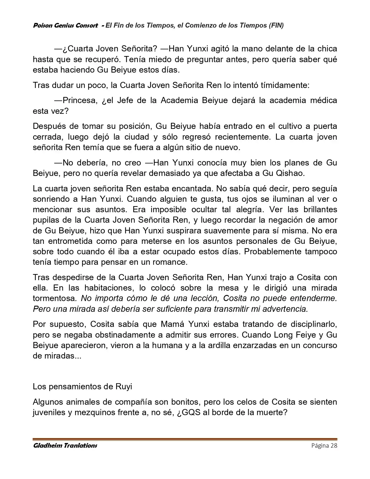 Poison Genious Consort (Novela) - Capítulo 430 - Página 28 - LectorTMOo