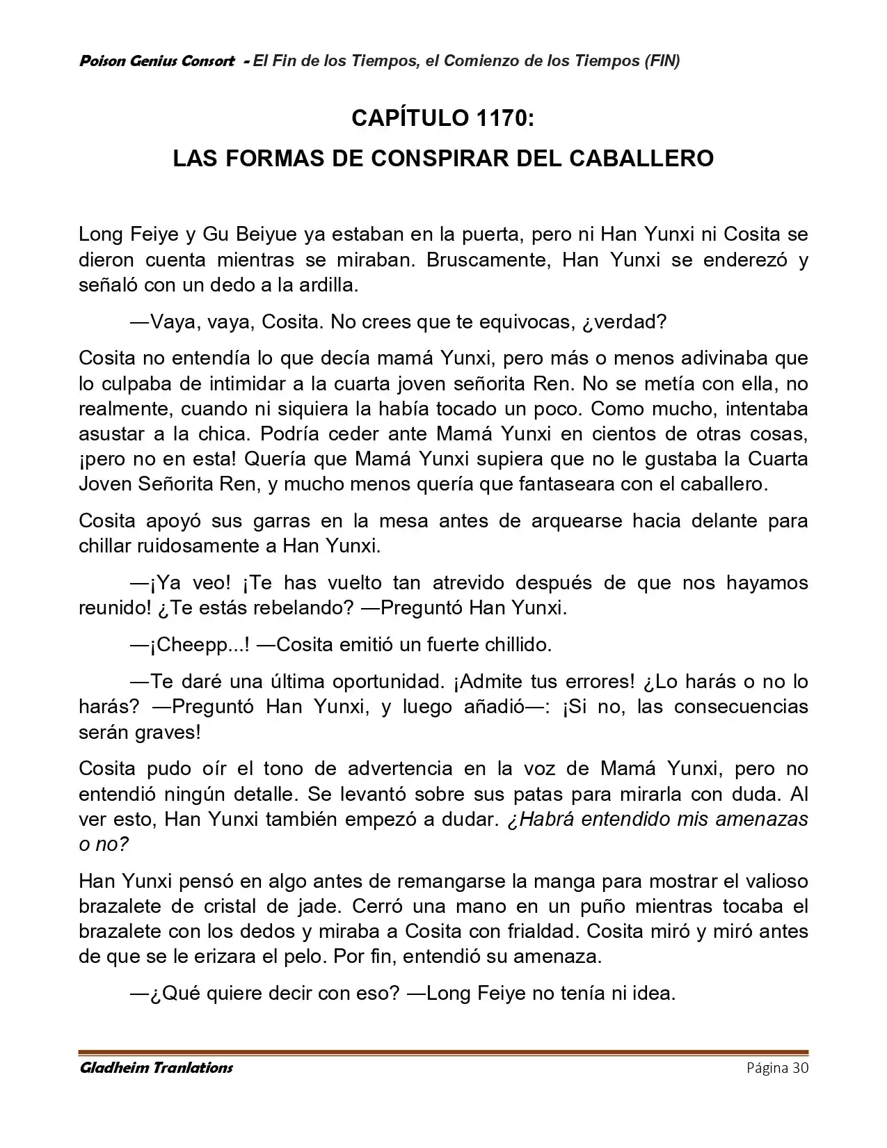Poison Genious Consort (Novela) - Capítulo 430 - Página 30 - LectorTMOo