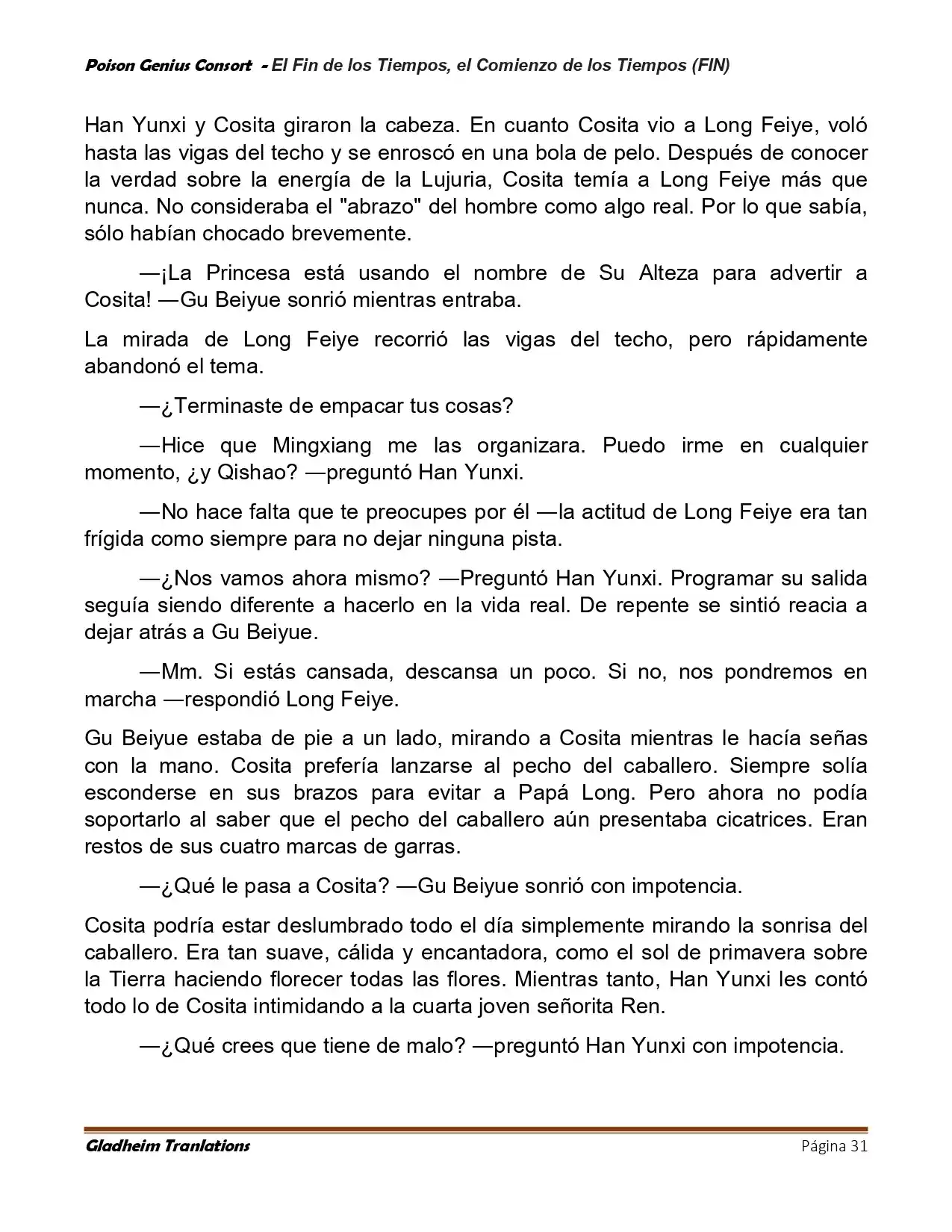 Poison Genious Consort (Novela) - Capítulo 430 - Página 31 - LectorTMOo