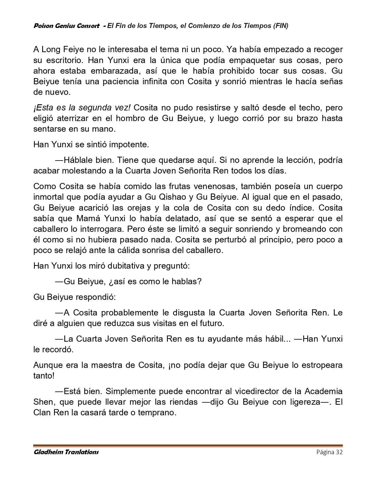 Poison Genious Consort (Novela) - Capítulo 430 - Página 32 - LectorTMOo