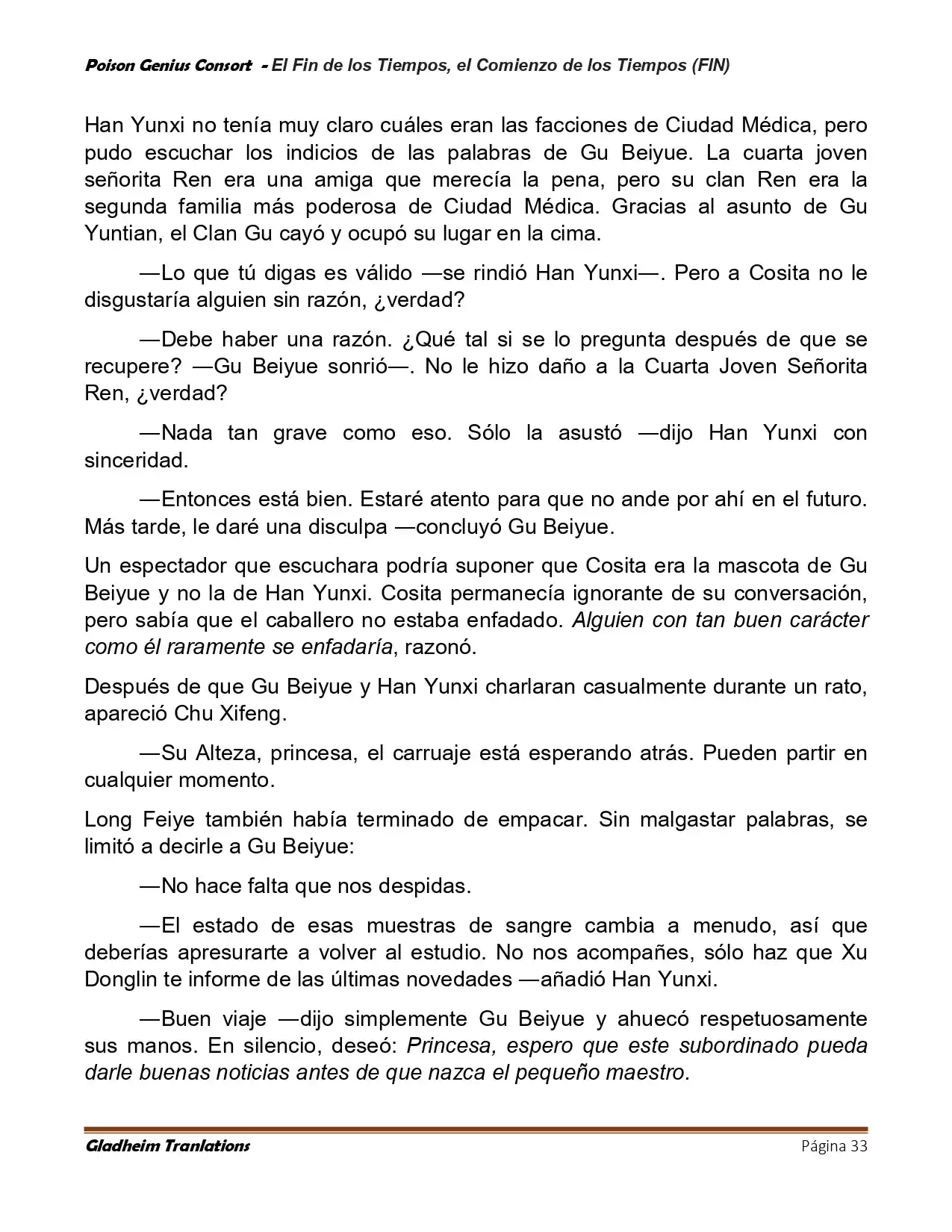Poison Genious Consort (Novela) - Capítulo 430 - Página 33 - LectorTMOo