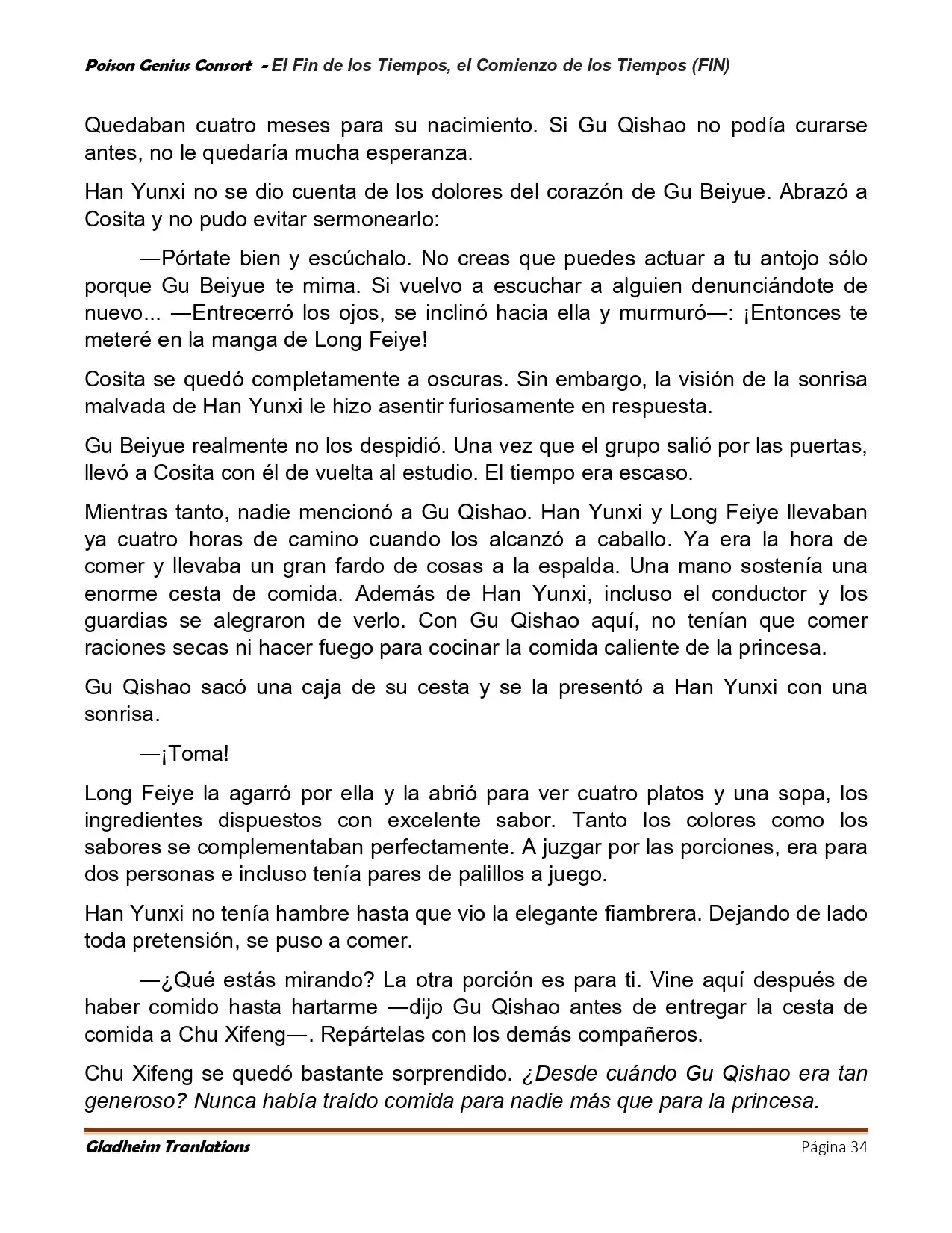 Poison Genious Consort (Novela) - Capítulo 430 - Página 34 - LectorTMOo