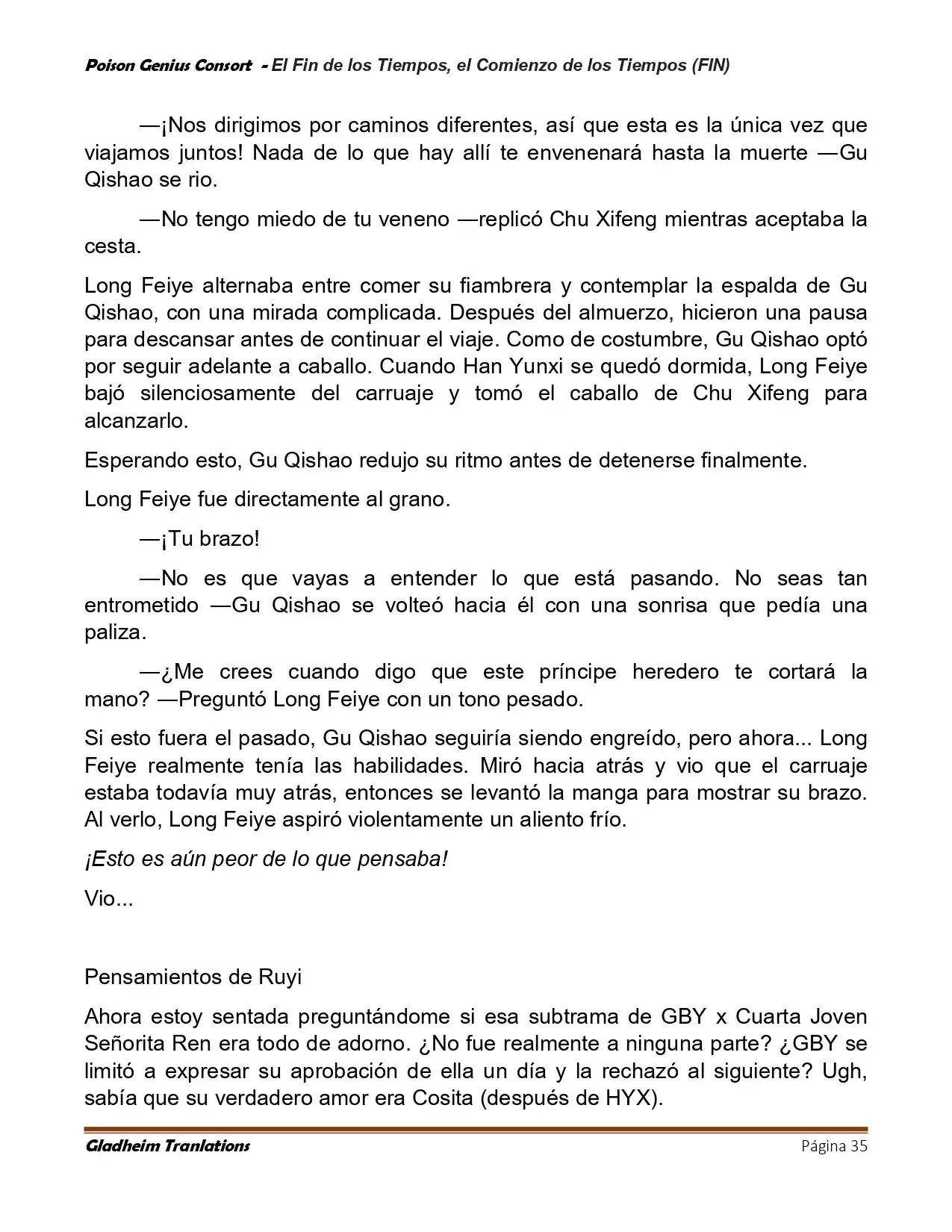 Poison Genious Consort (Novela) - Capítulo 430 - Página 35 - LectorTMOo
