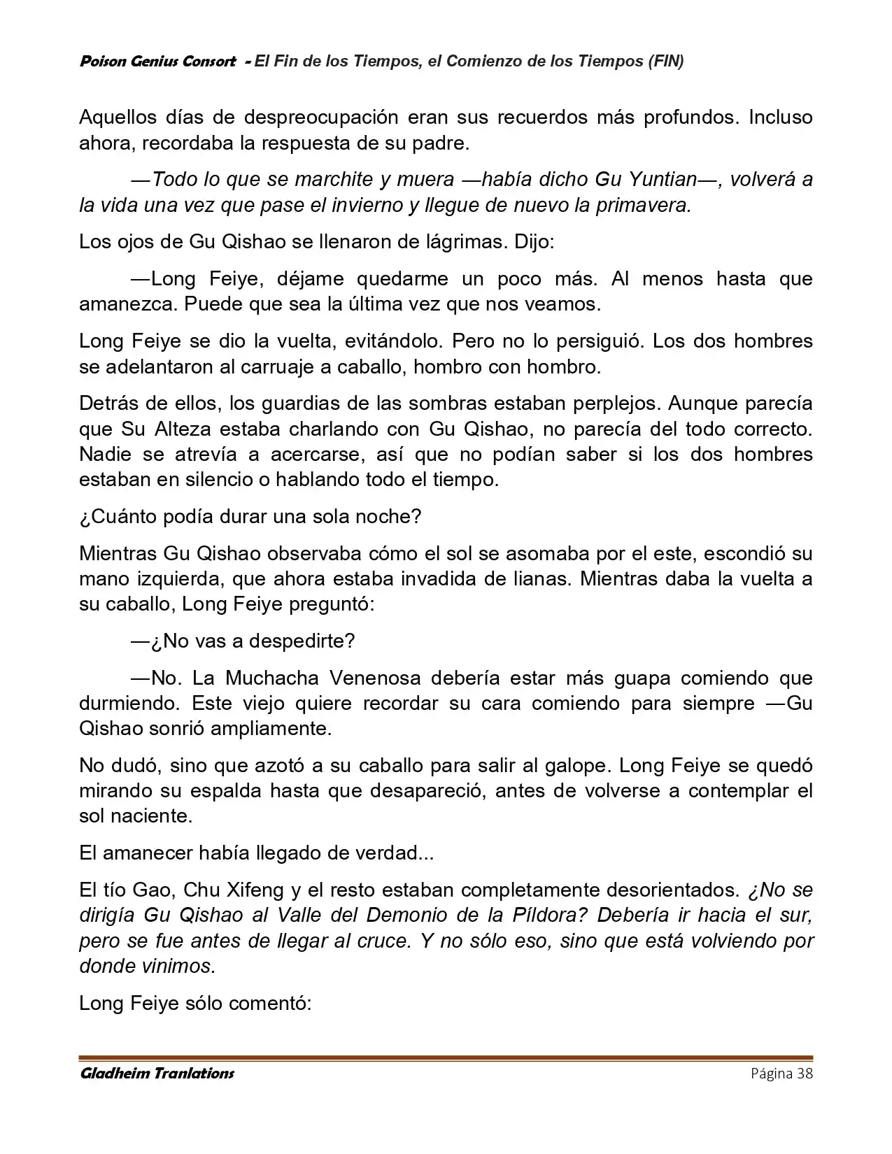 Poison Genious Consort (Novela) - Capítulo 430 - Página 38 - LectorTMOo