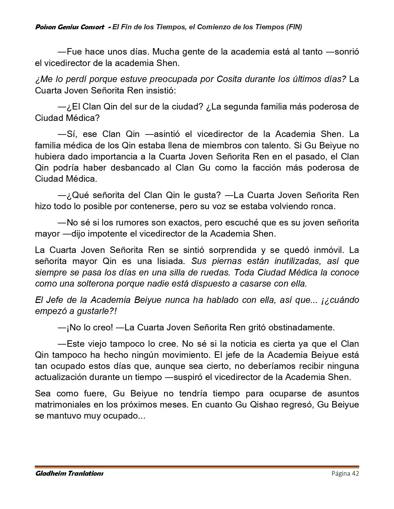Poison Genious Consort (Novela) - Capítulo 430 - Página 42 - LectorTMOo