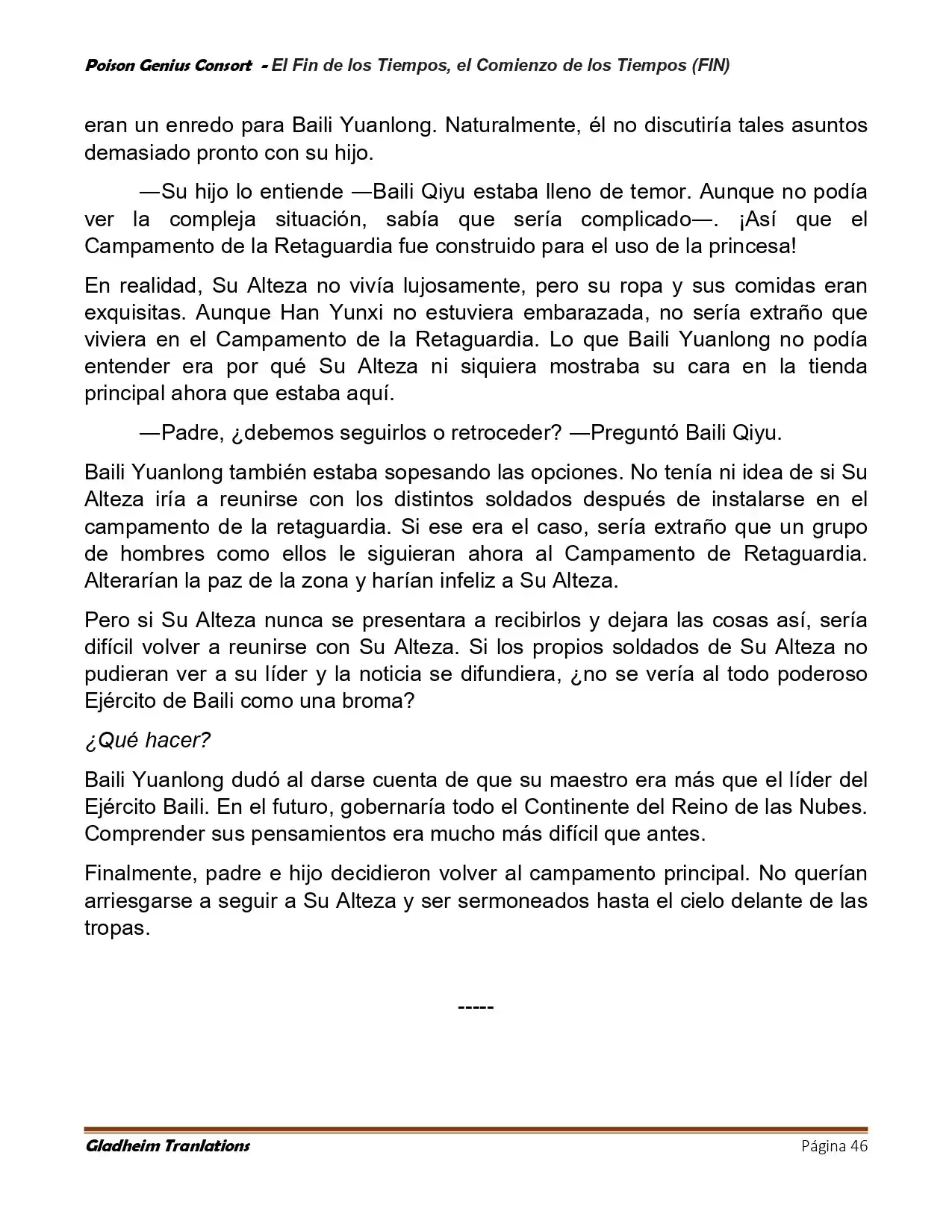 Poison Genious Consort (Novela) - Capítulo 430 - Página 46 - LectorTMOo