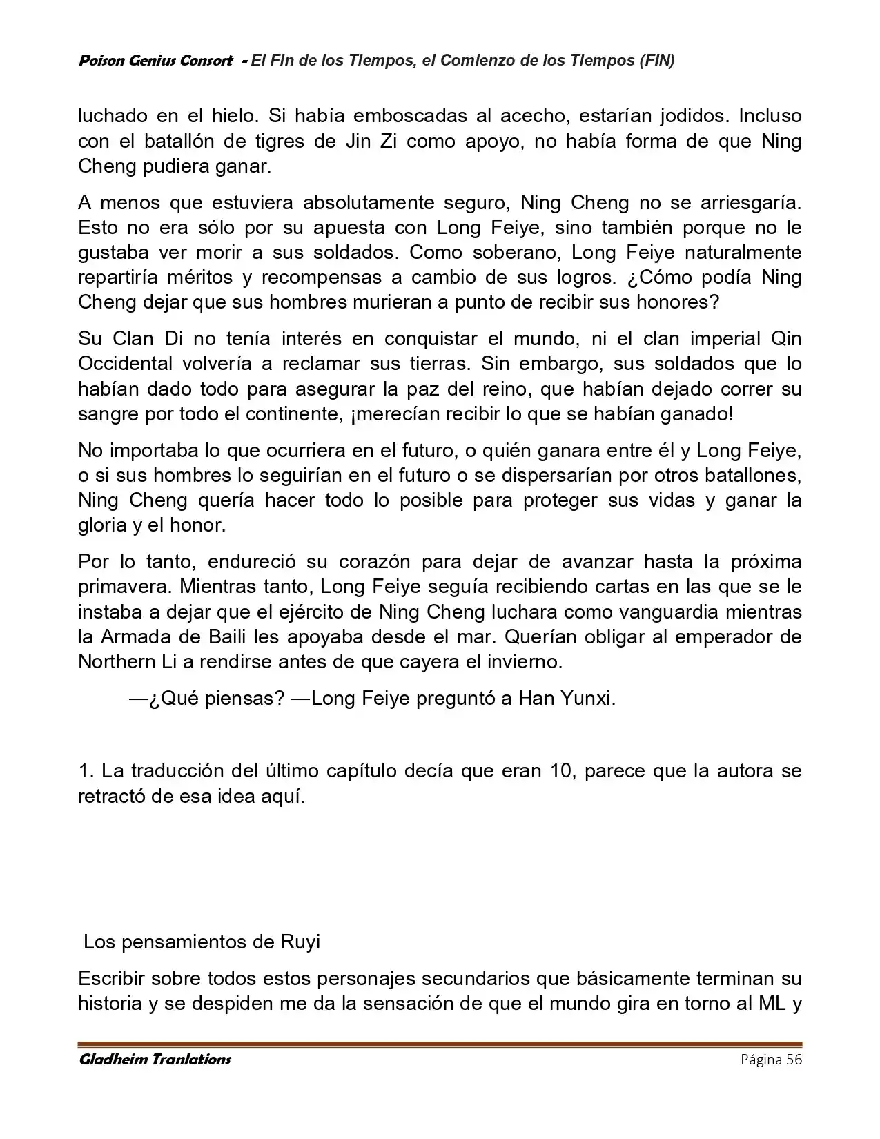 Poison Genious Consort (Novela) - Capítulo 430 - Página 56 - LectorTMOo
