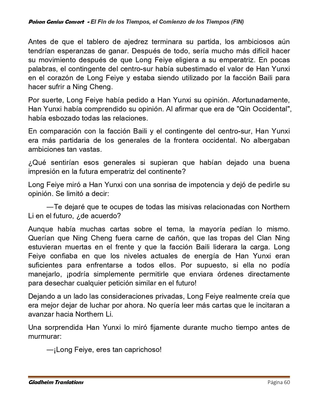 Poison Genious Consort (Novela) - Capítulo 430 - Página 60 - LectorTMOo