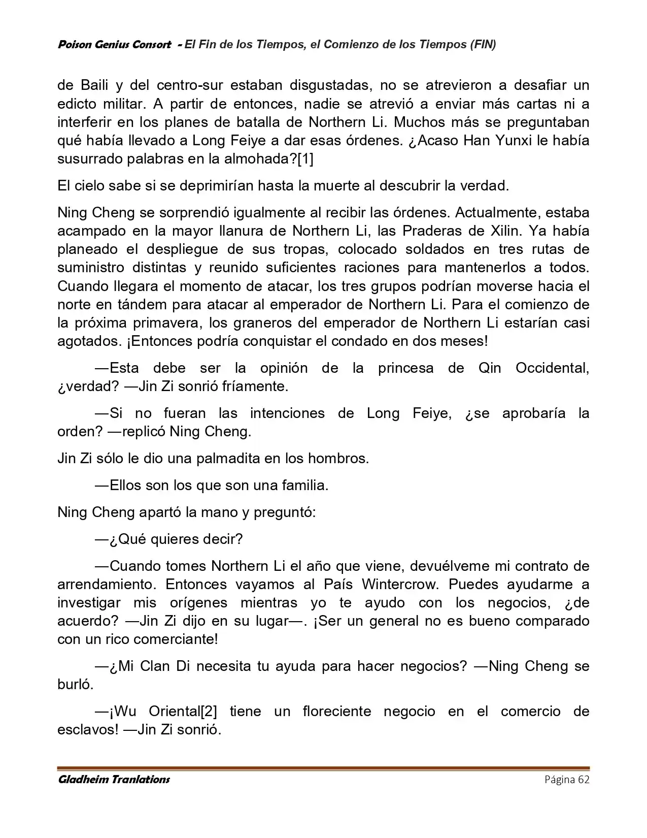 Poison Genious Consort (Novela) - Capítulo 430 - Página 62 - LectorTMOo