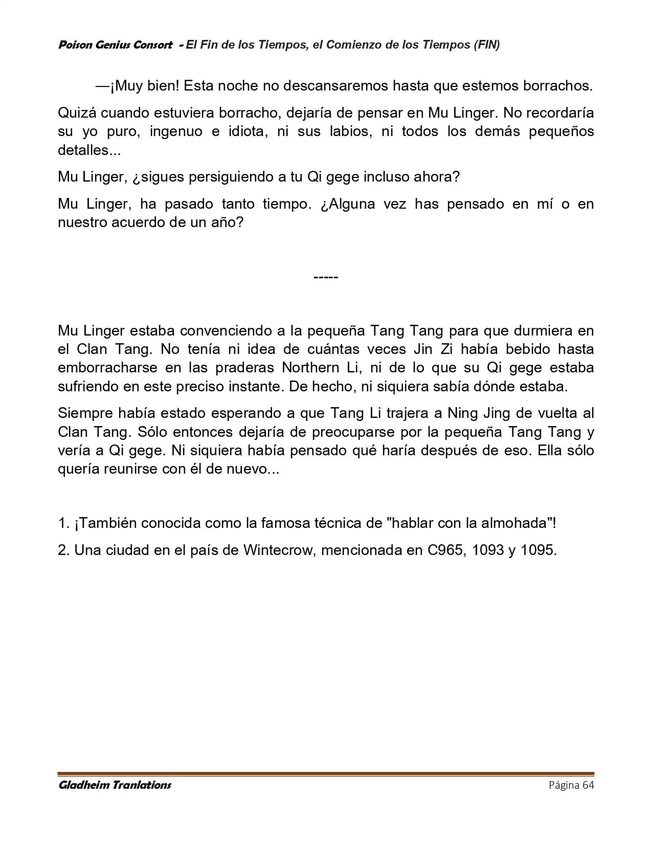 Poison Genious Consort (Novela) - Capítulo 430 - Página 64 - LectorTMOo