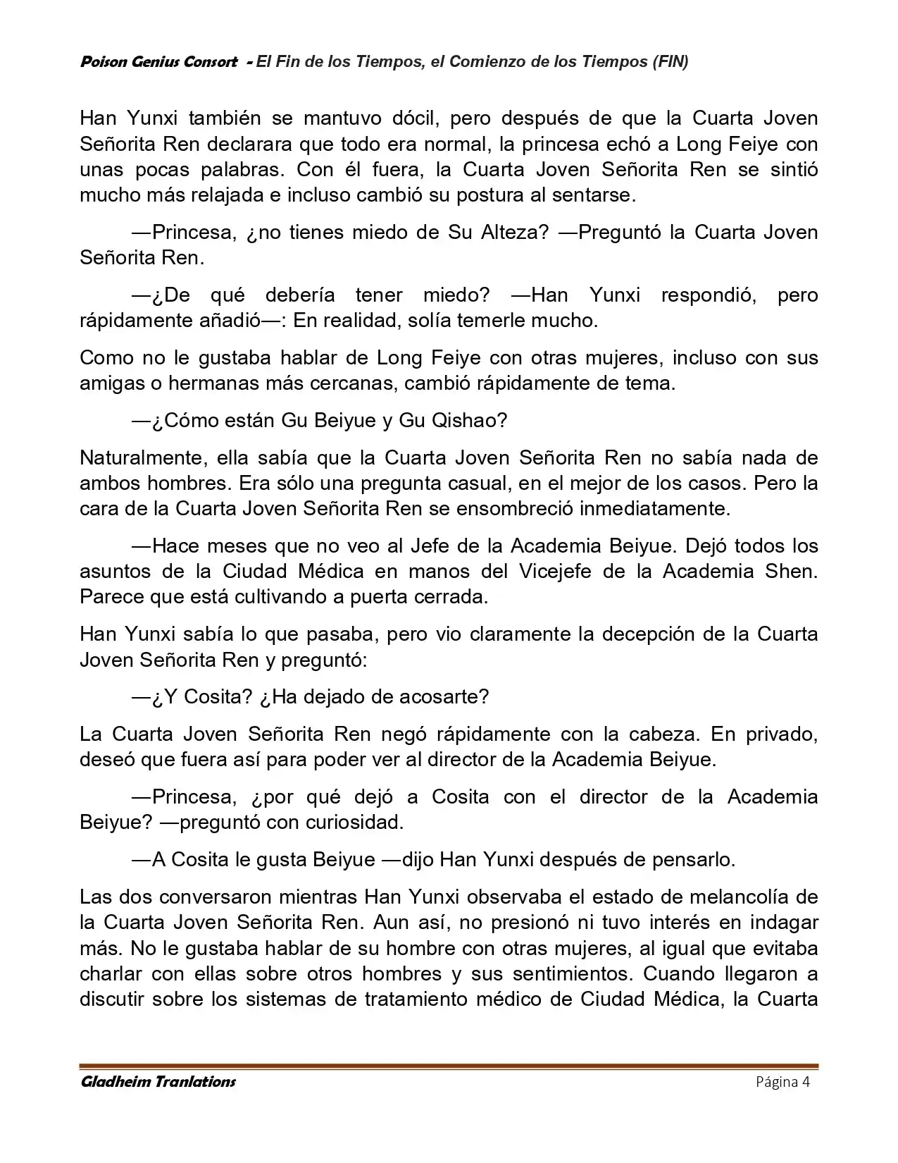 Poison Genious Consort (Novela) - Capítulo 431 - Página 4 - LectorTMOo
