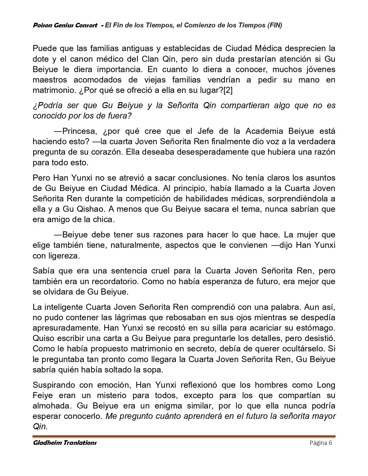 Poison Genious Consort (Novela) - Capítulo 431 - Página 6 - LectorTMOo