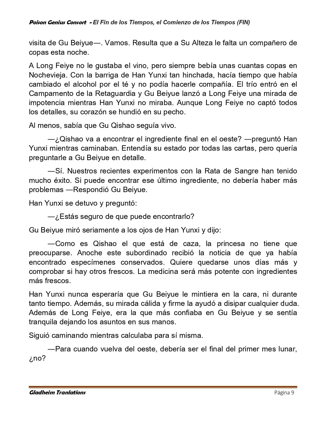 Poison Genious Consort (Novela) - Capítulo 431 - Página 9 - LectorTMOo
