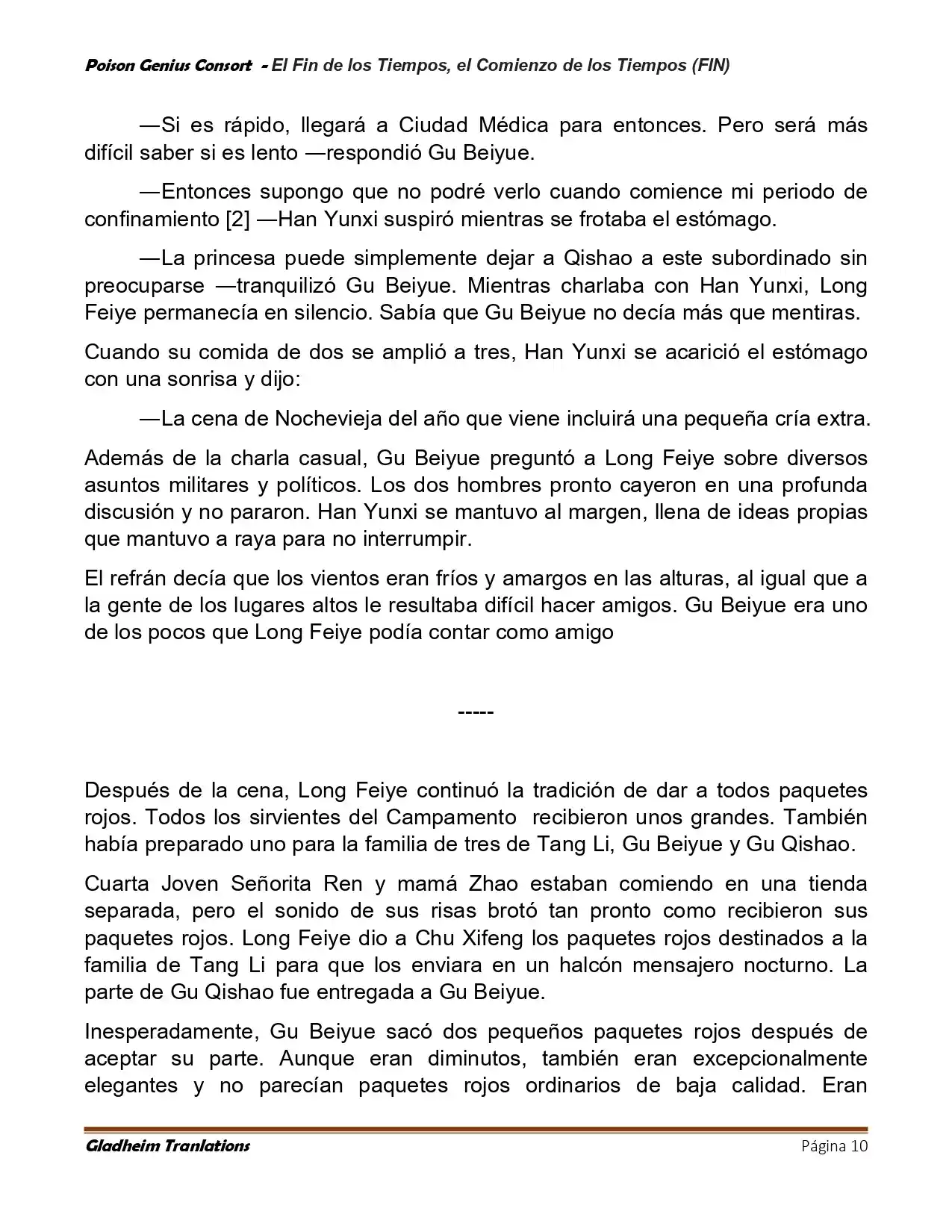 Poison Genious Consort (Novela) - Capítulo 431 - Página 10 - LectorTMOo