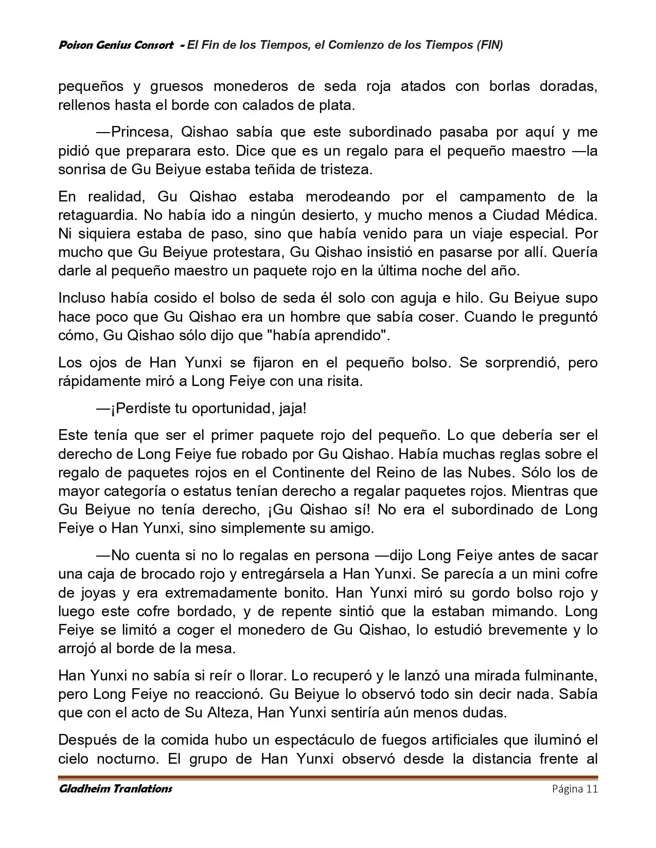 Poison Genious Consort (Novela) - Capítulo 431 - Página 11 - LectorTMOo