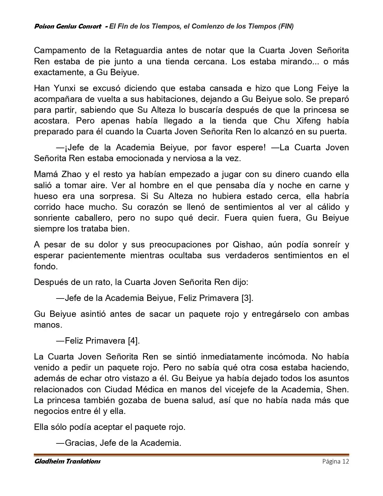 Poison Genious Consort (Novela) - Capítulo 431 - Página 12 - LectorTMOo