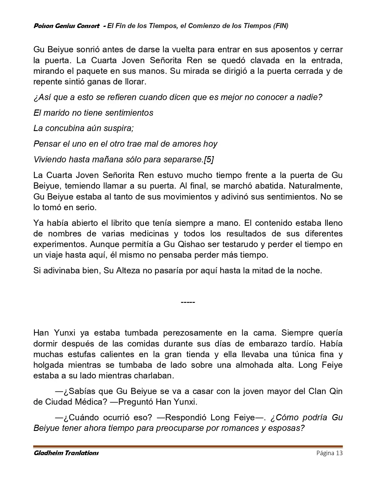 Poison Genious Consort (Novela) - Capítulo 431 - Página 13 - LectorTMOo