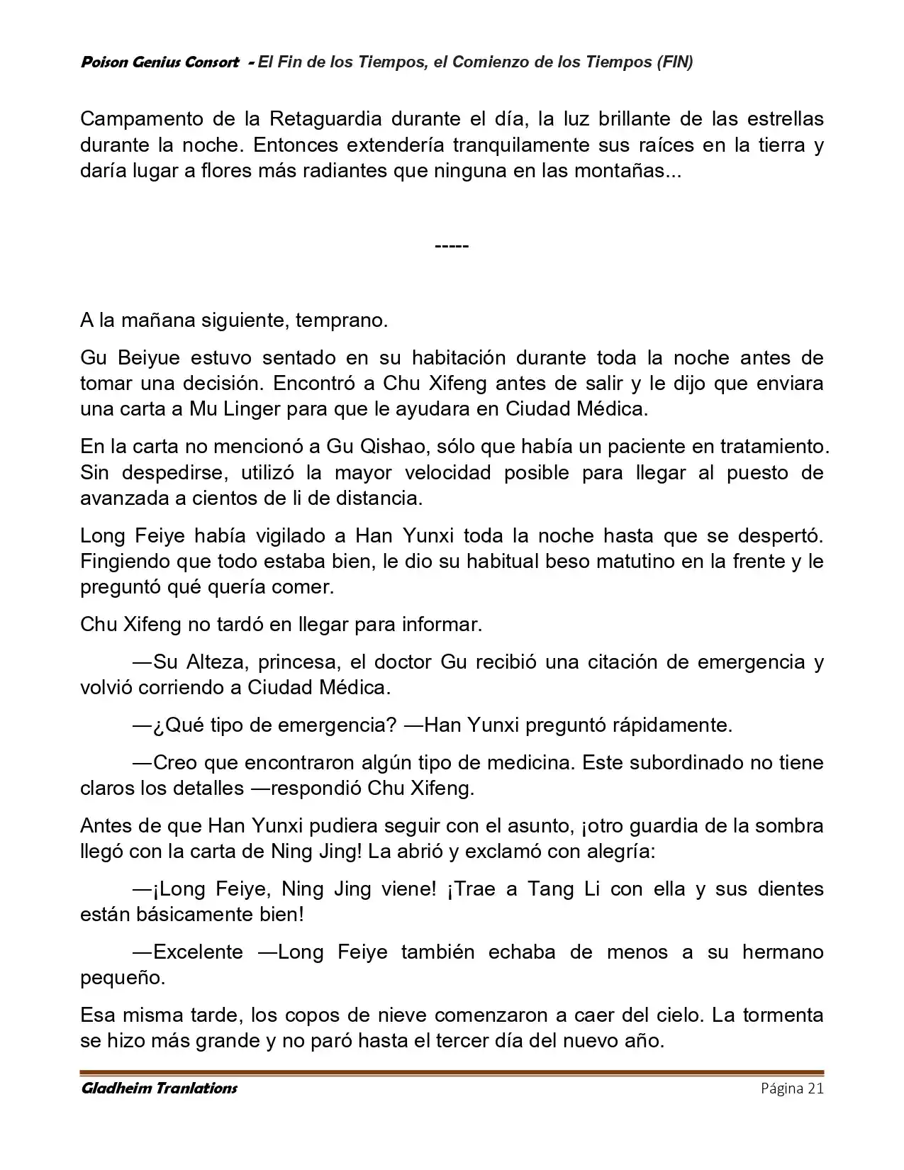 Poison Genious Consort (Novela) - Capítulo 431 - Página 21 - LectorTMOo