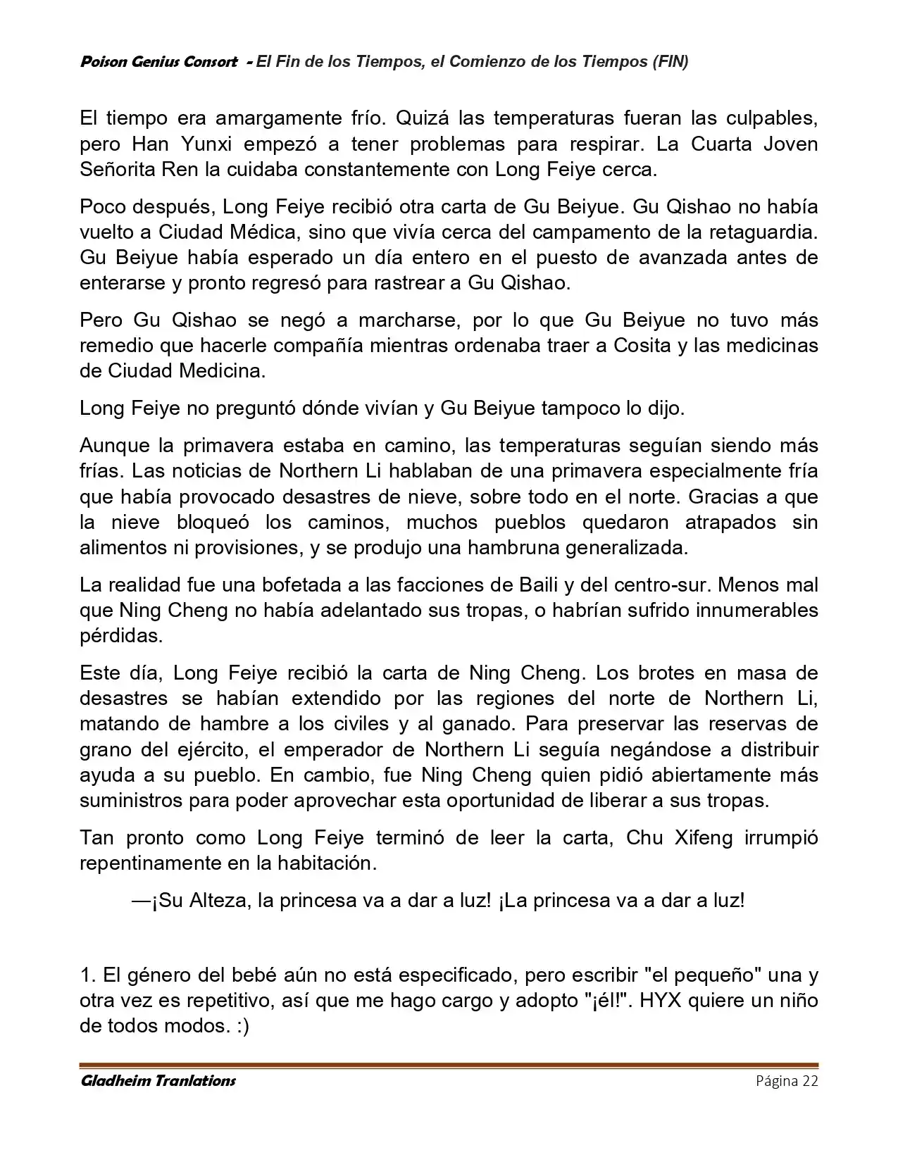Poison Genious Consort (Novela) - Capítulo 431 - Página 22 - LectorTMOo