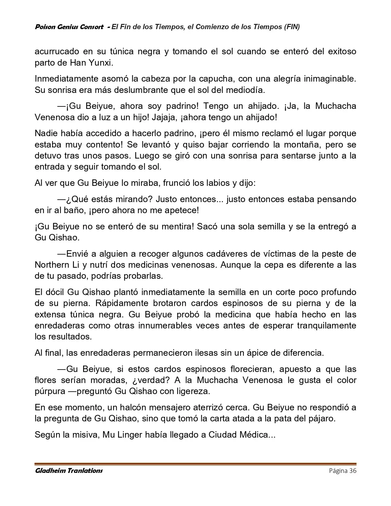 Poison Genious Consort (Novela) - Capítulo 431 - Página 36 - LectorTMOo