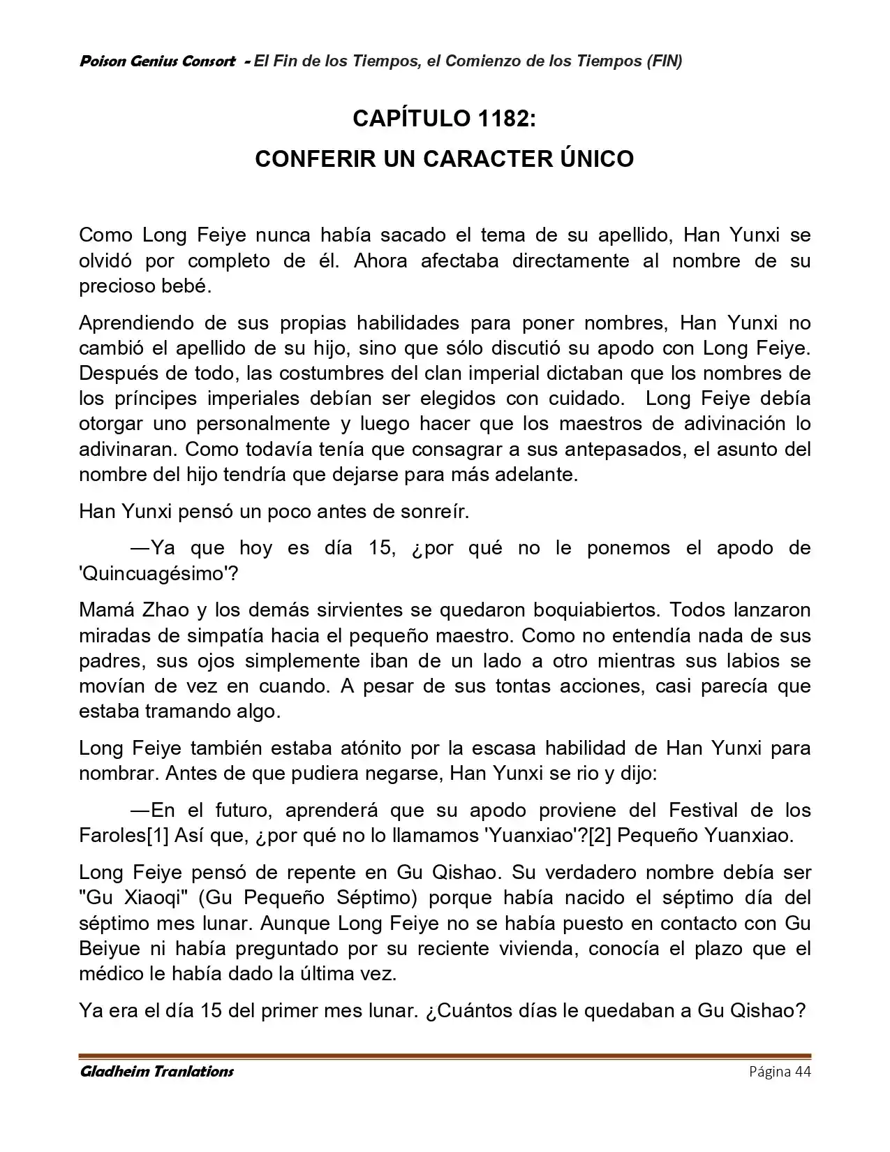 Poison Genious Consort (Novela) - Capítulo 431 - Página 44 - LectorTMOo