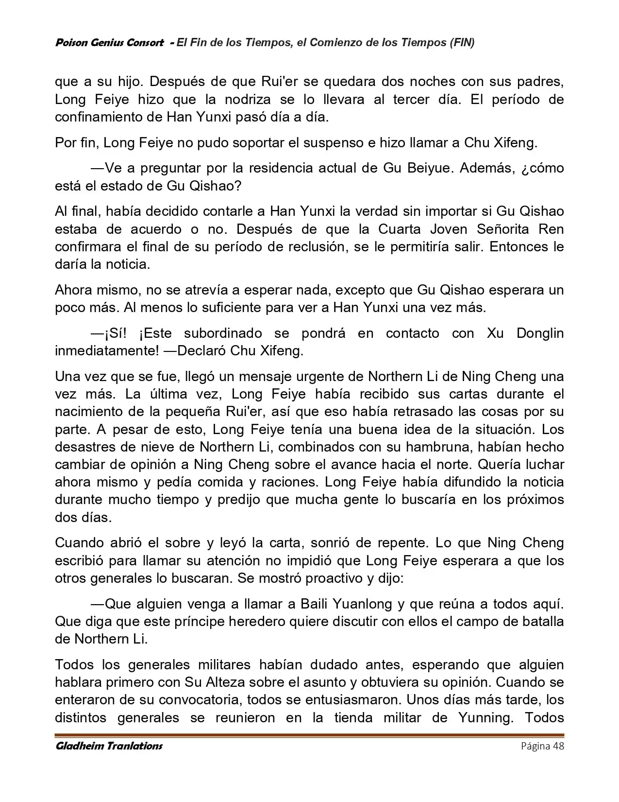 Poison Genious Consort (Novela) - Capítulo 431 - Página 48 - LectorTMOo