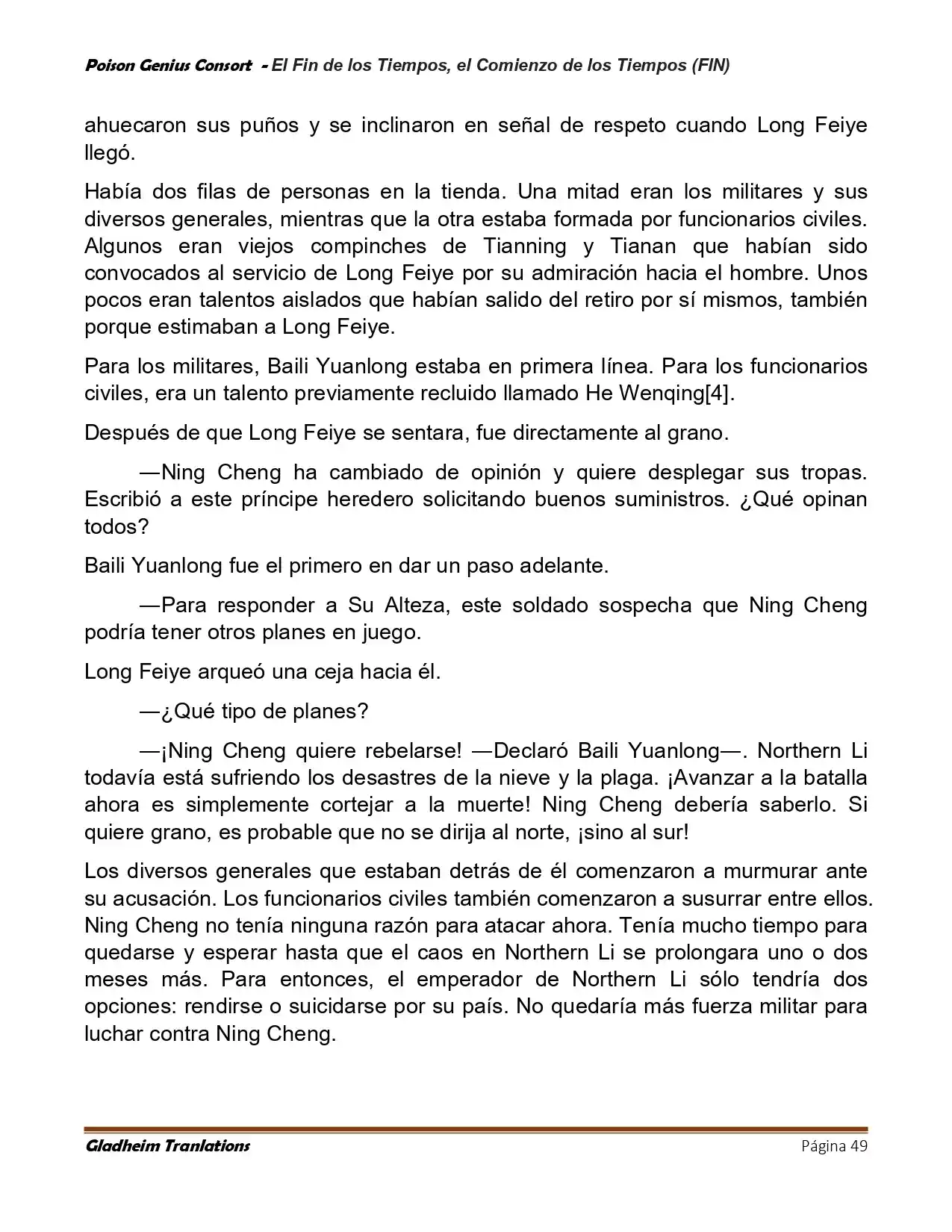 Poison Genious Consort (Novela) - Capítulo 431 - Página 49 - LectorTMOo