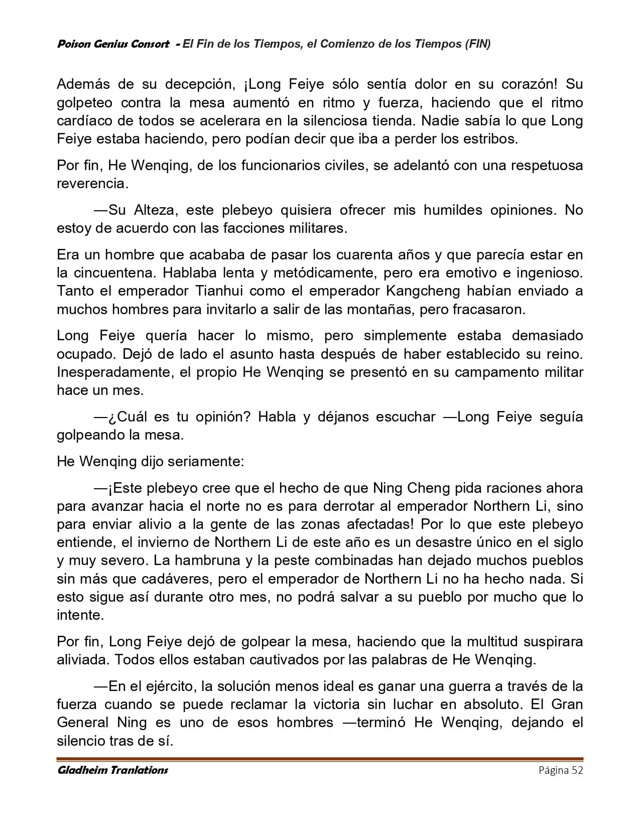 Poison Genious Consort (Novela) - Capítulo 431 - Página 52 - LectorTMOo