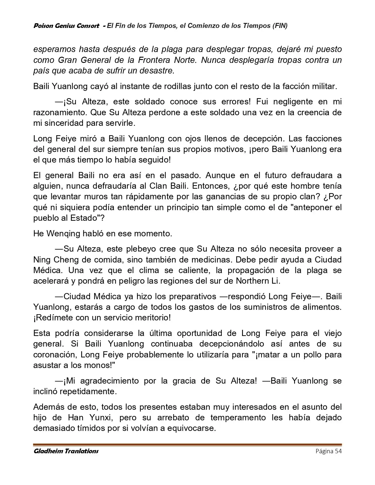 Poison Genious Consort (Novela) - Capítulo 431 - Página 54 - LectorTMOo