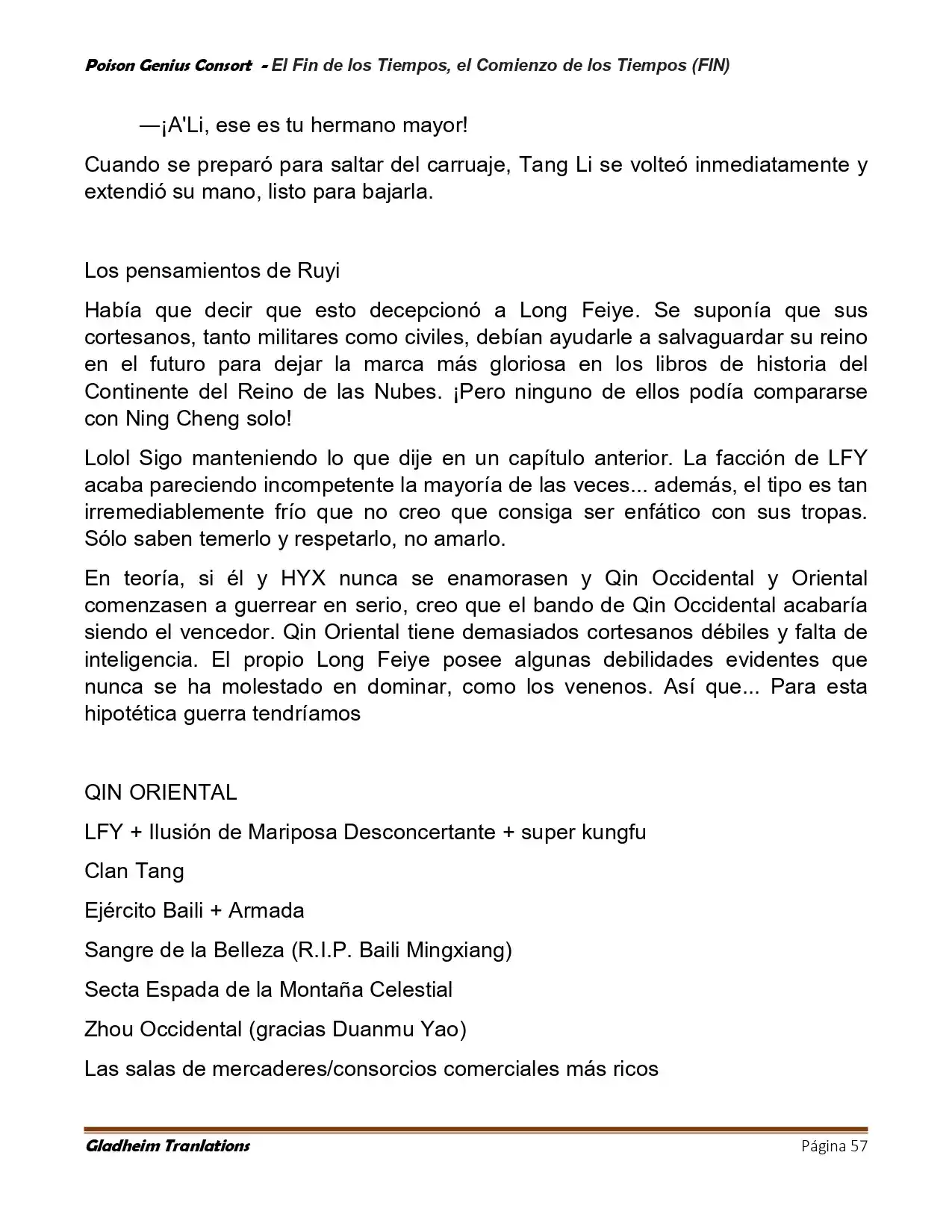 Poison Genious Consort (Novela) - Capítulo 431 - Página 57 - LectorTMOo