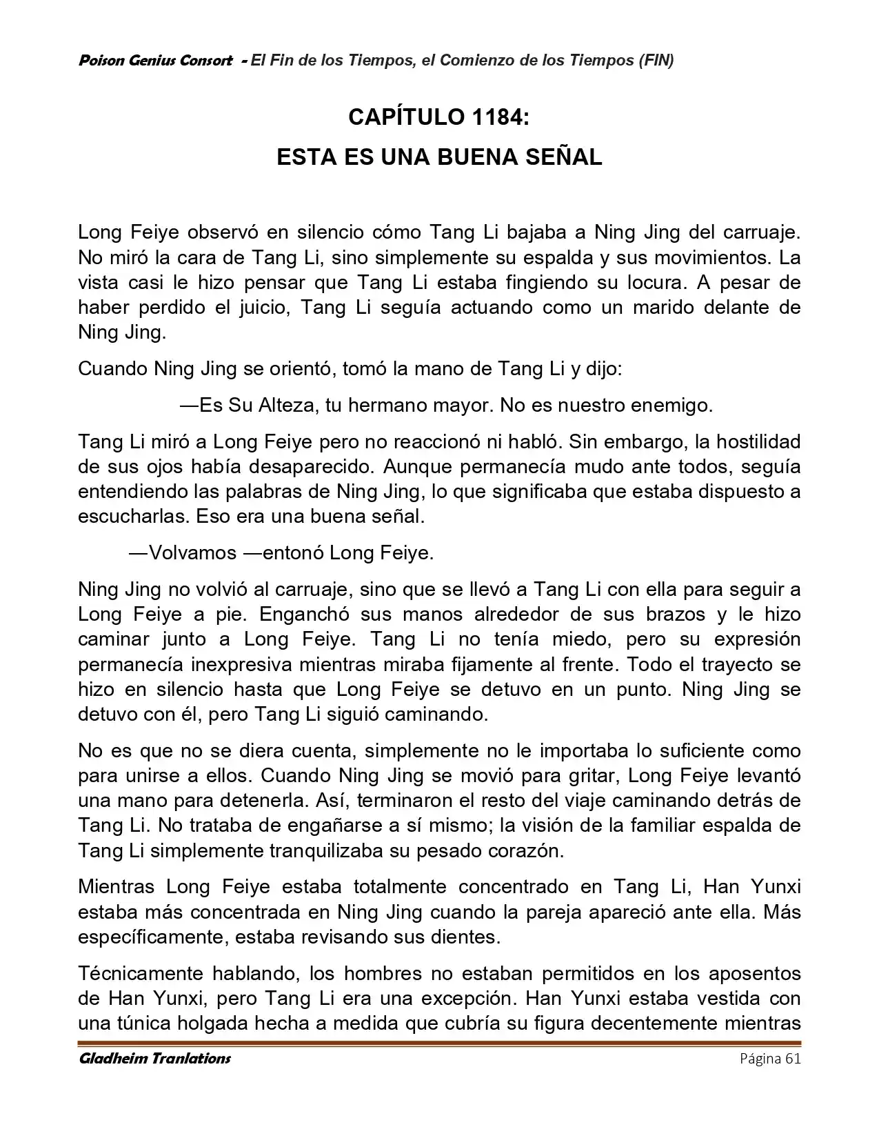 Poison Genious Consort (Novela) - Capítulo 431 - Página 61 - LectorTMOo