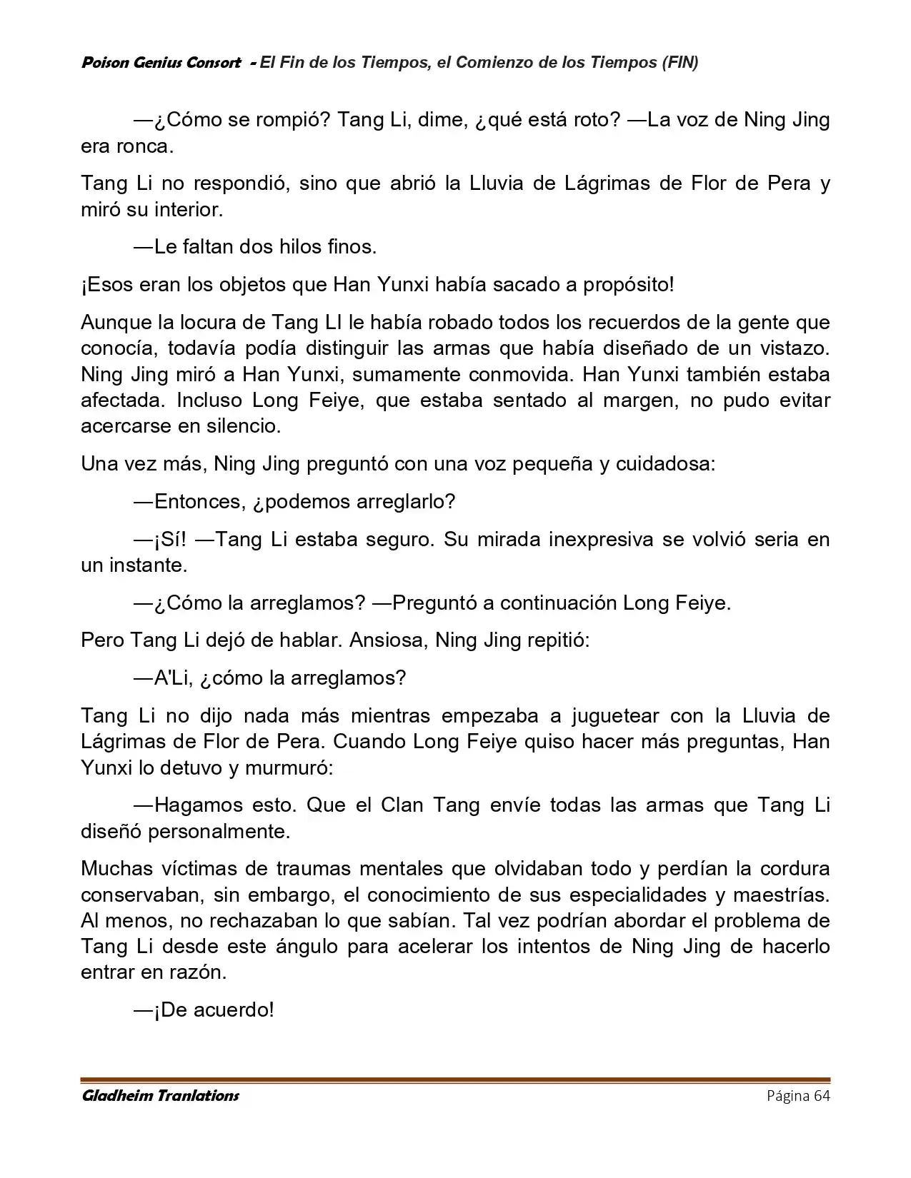 Poison Genious Consort (Novela) - Capítulo 431 - Página 64 - LectorTMOo