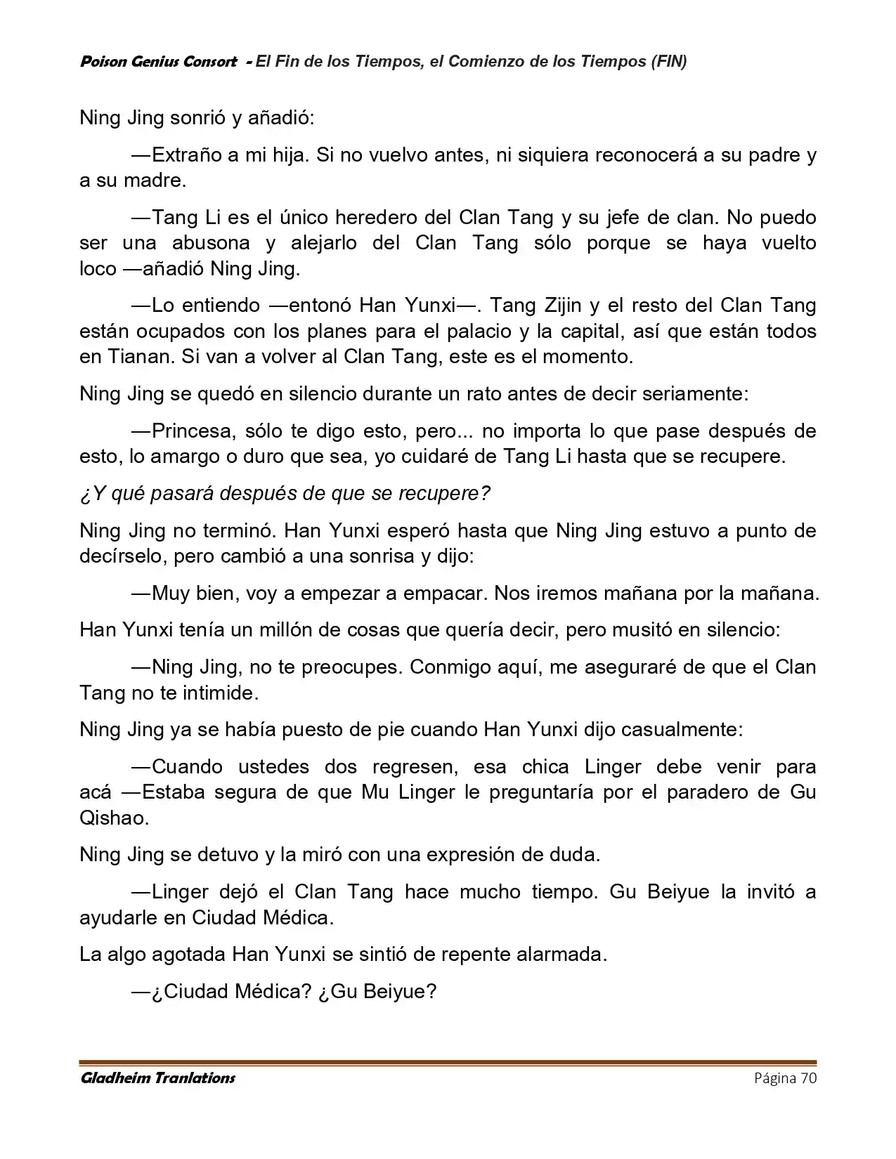 Poison Genious Consort (Novela) - Capítulo 431 - Página 70 - LectorTMOo