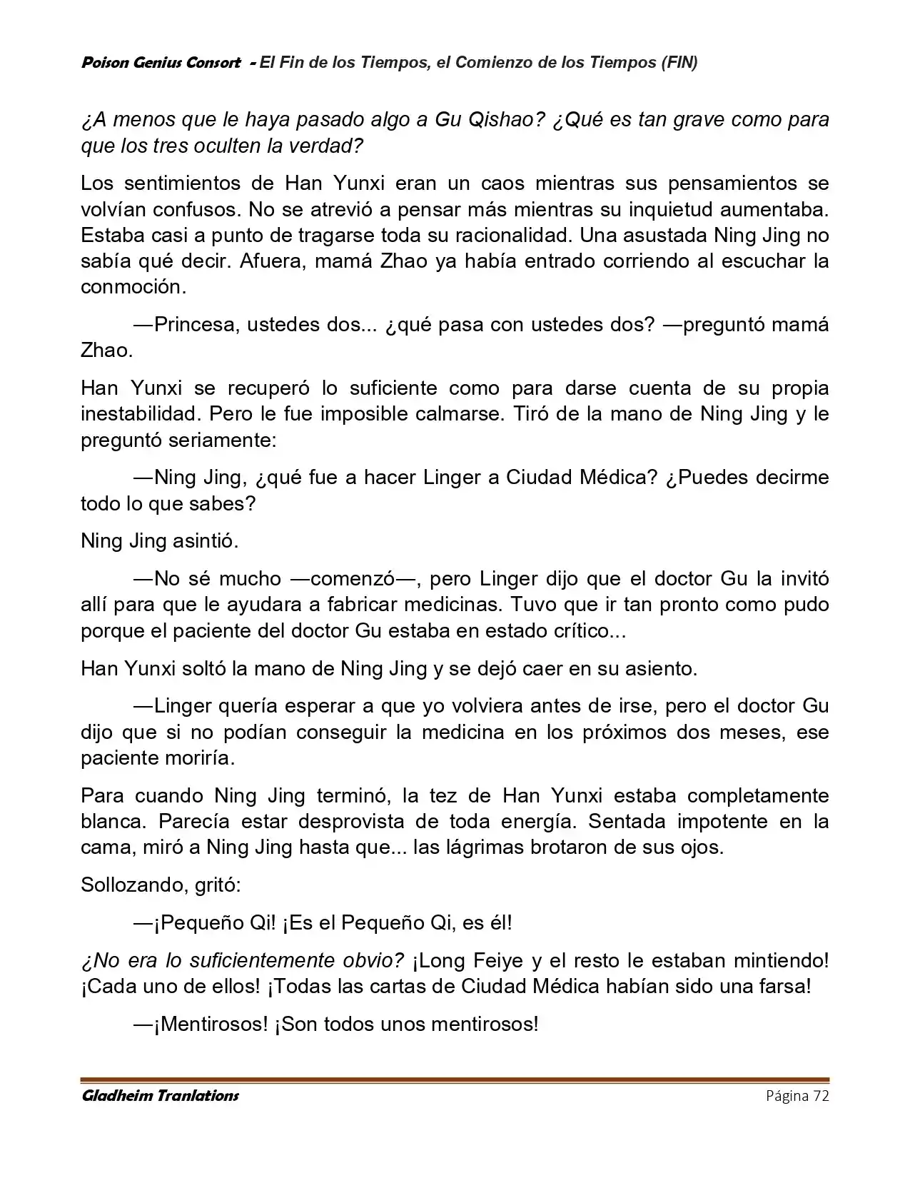 Poison Genious Consort (Novela) - Capítulo 431 - Página 72 - LectorTMOo