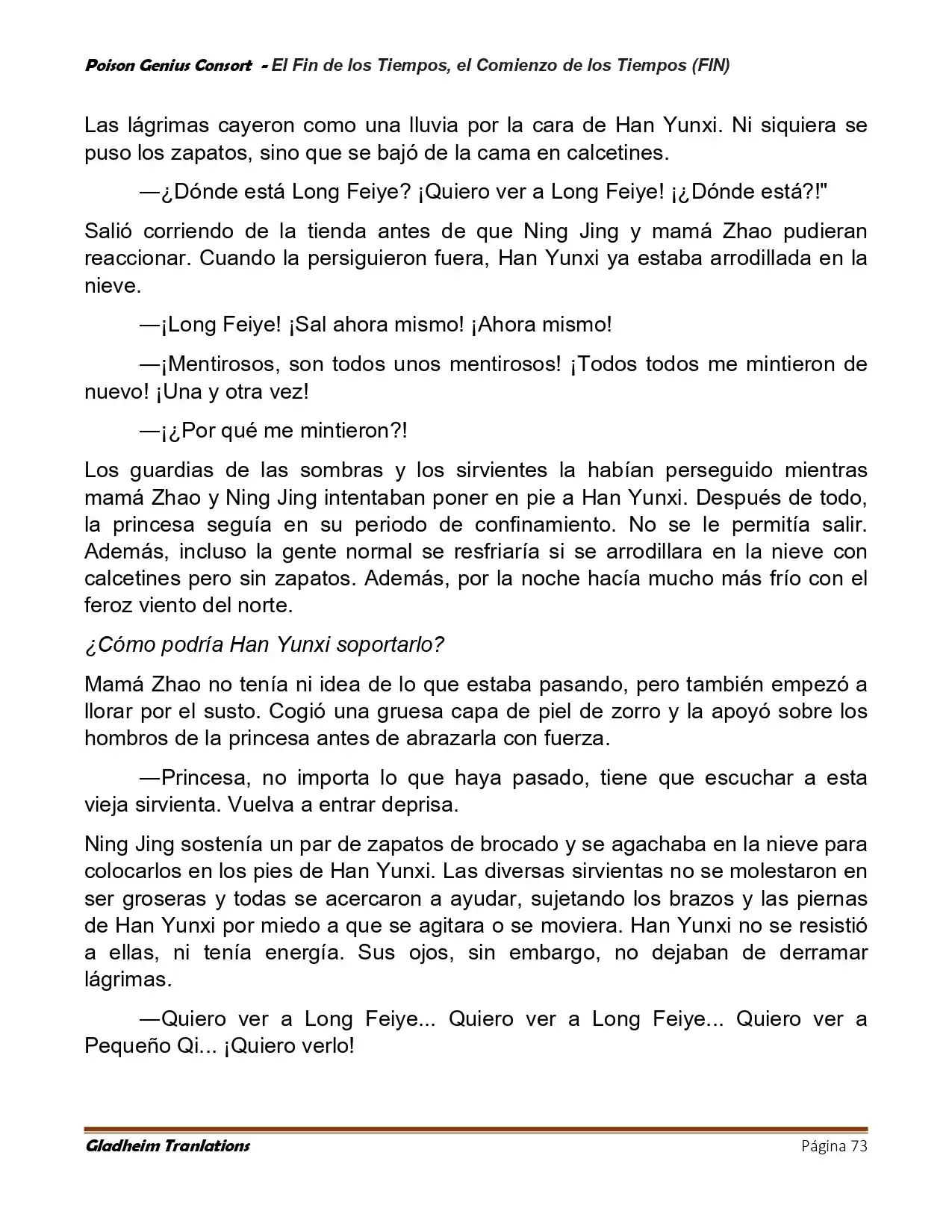 Poison Genious Consort (Novela) - Capítulo 431 - Página 73 - LectorTMOo