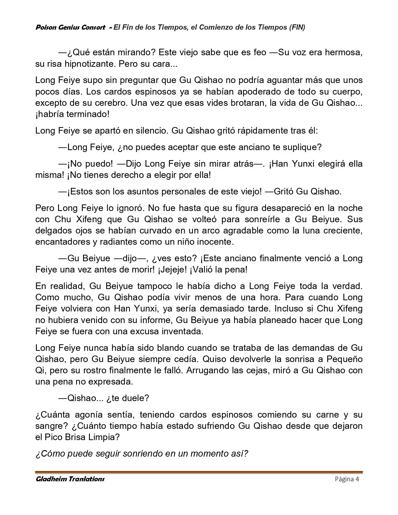 Poison Genious Consort (Novela) - Capítulo 432 - Página 4 - LectorTMOo