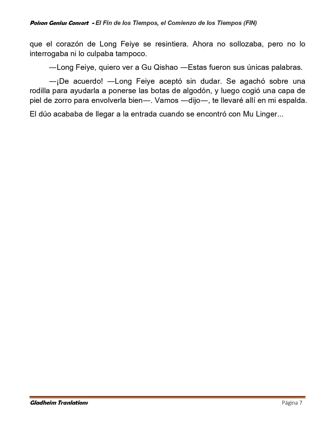 Poison Genious Consort (Novela) - Capítulo 432 - Página 7 - LectorTMOo