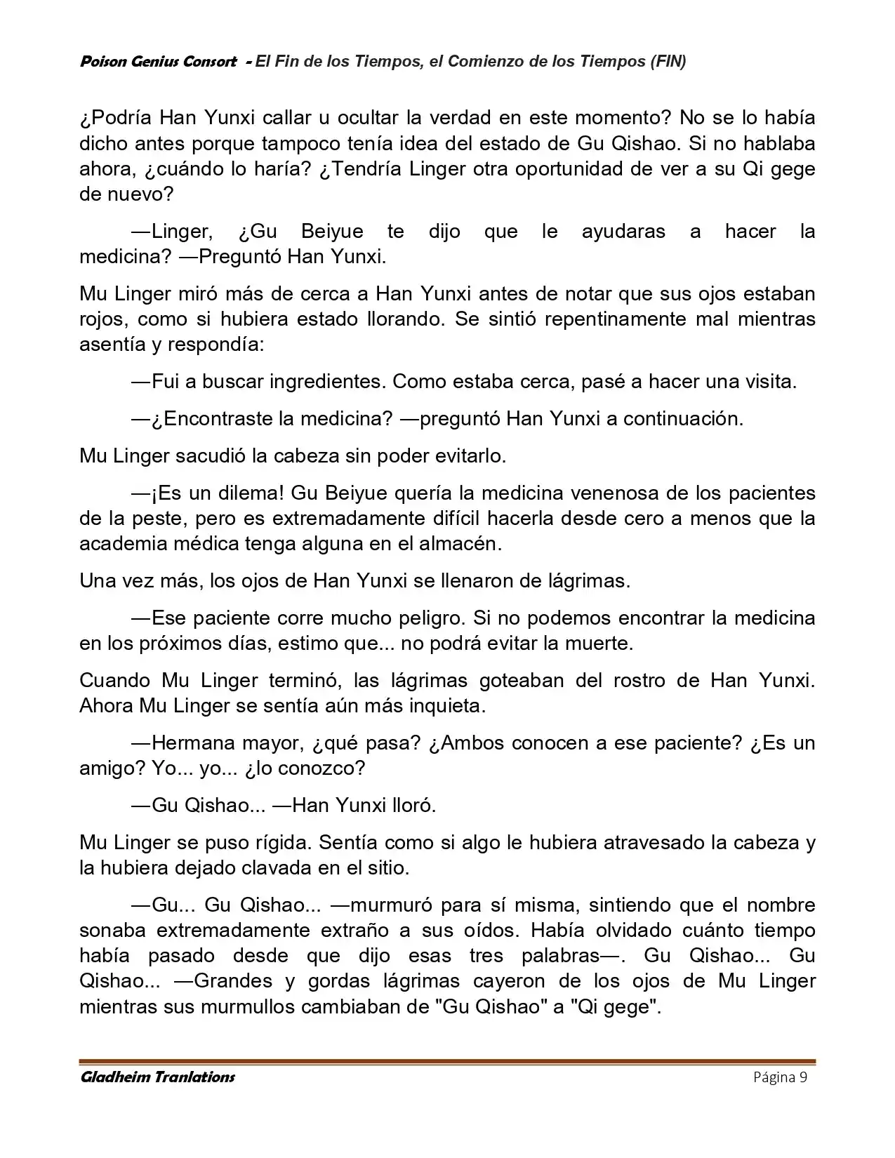 Poison Genious Consort (Novela) - Capítulo 432 - Página 9 - LectorTMOo